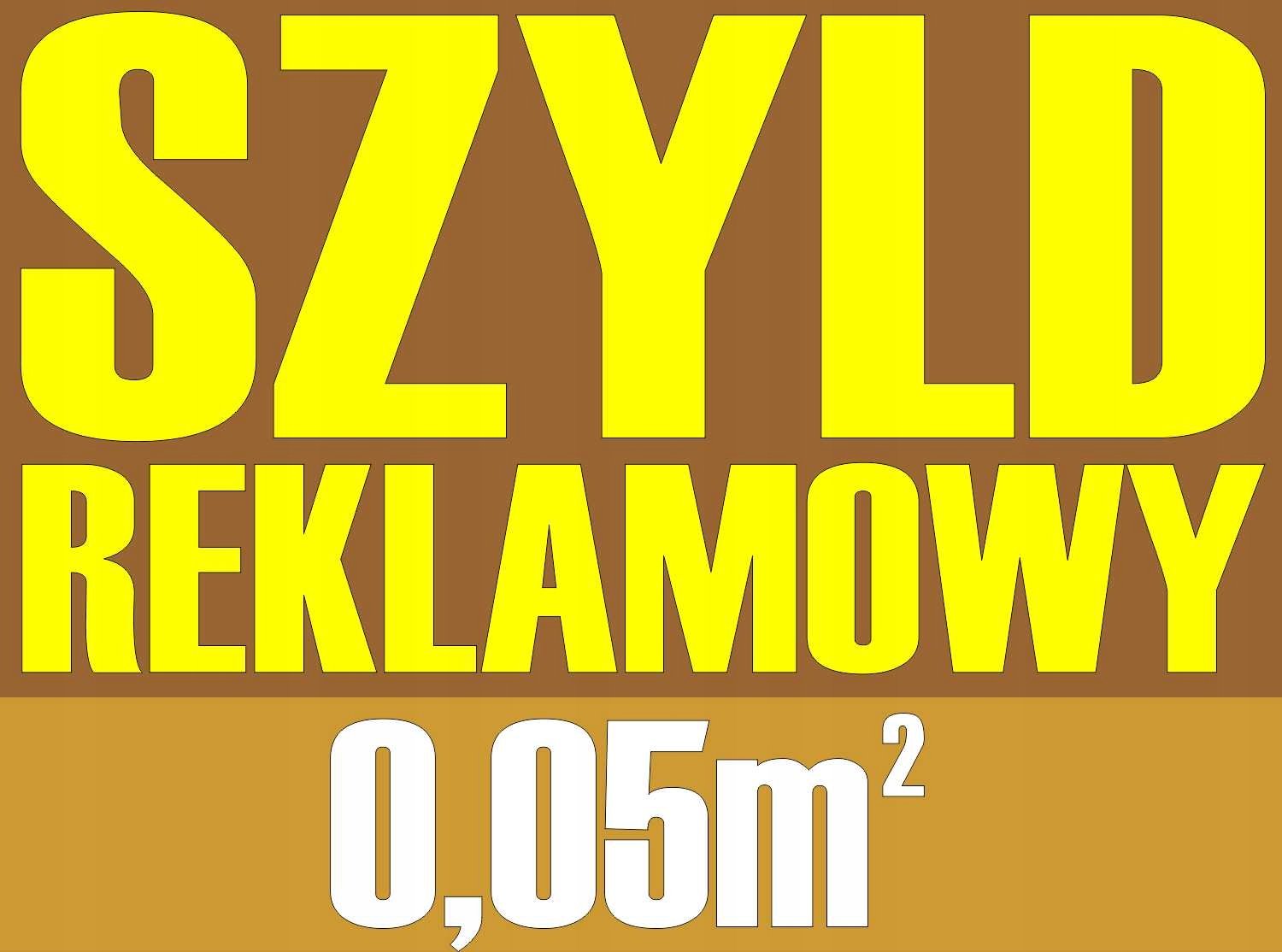 SZYLD reklama TABLICA REKLAMOWA pod wymiar PROJEKT