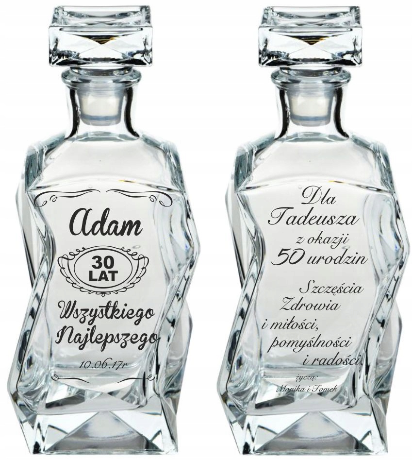 KARAFKA PREZENT Z IMIENIEM prezent na URODZINY