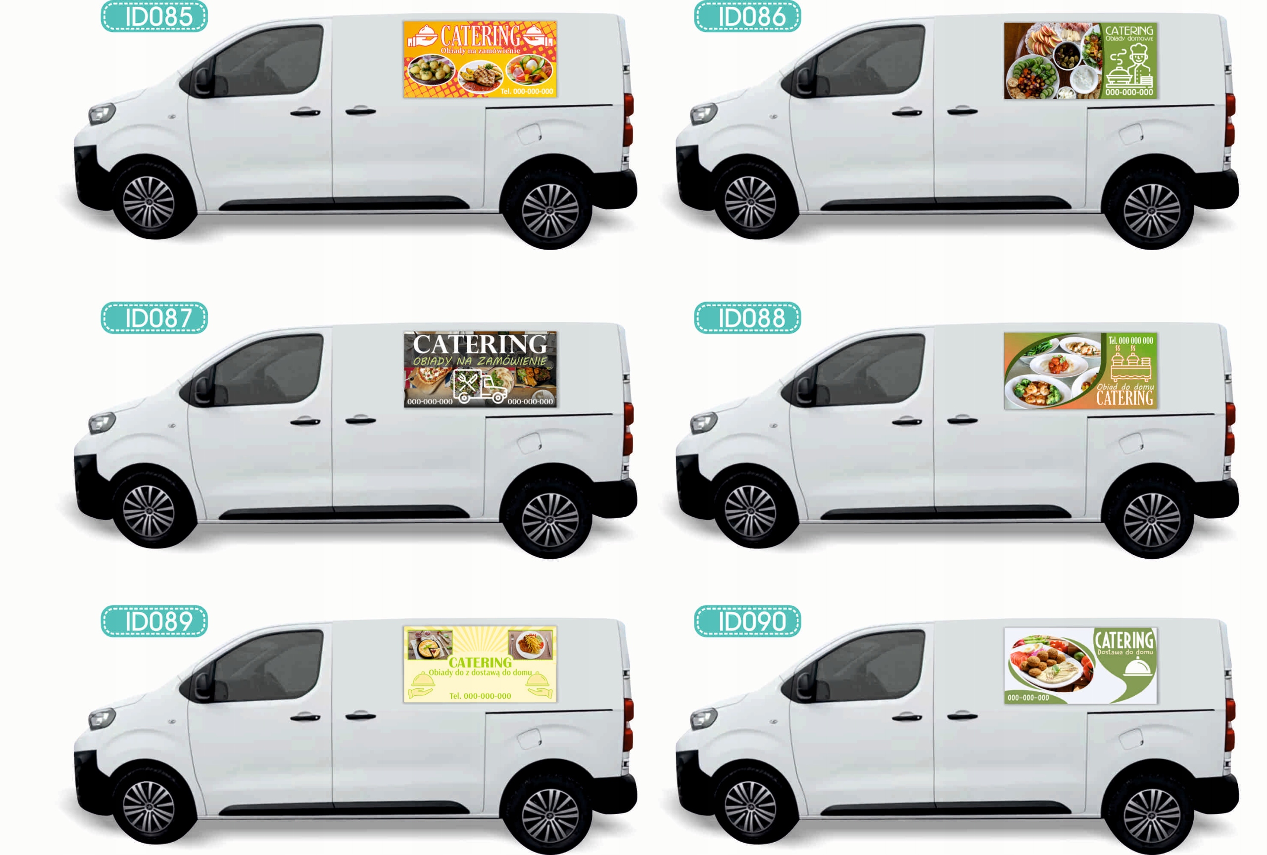 Reklama Naklejka na samochód RÓŻNE WZORY do wyboru UBEZPIECZENIA