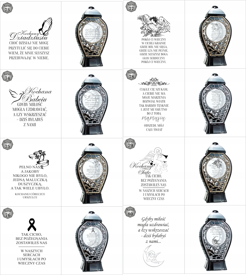 DUŻY Znicz personalizowany z datą napisem tekstem imieniem unikalny