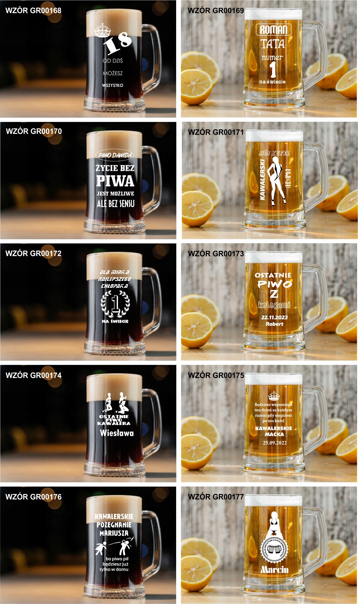 Kufel do Piwa piwosza dla męża prezent na święta