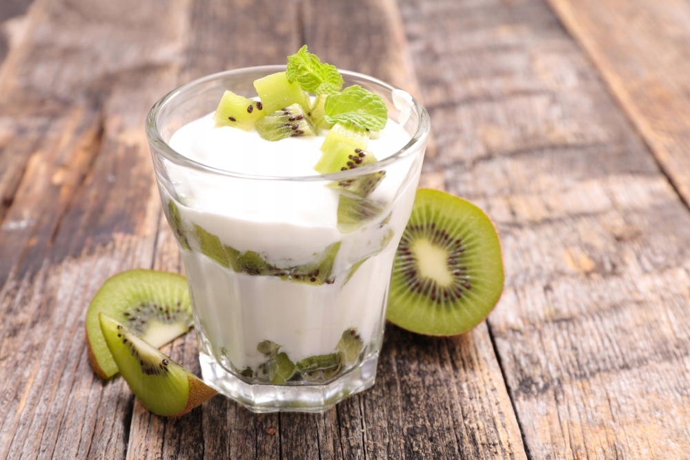 FOTOTAPETA kuchenna SHAKE KIWI DESKI