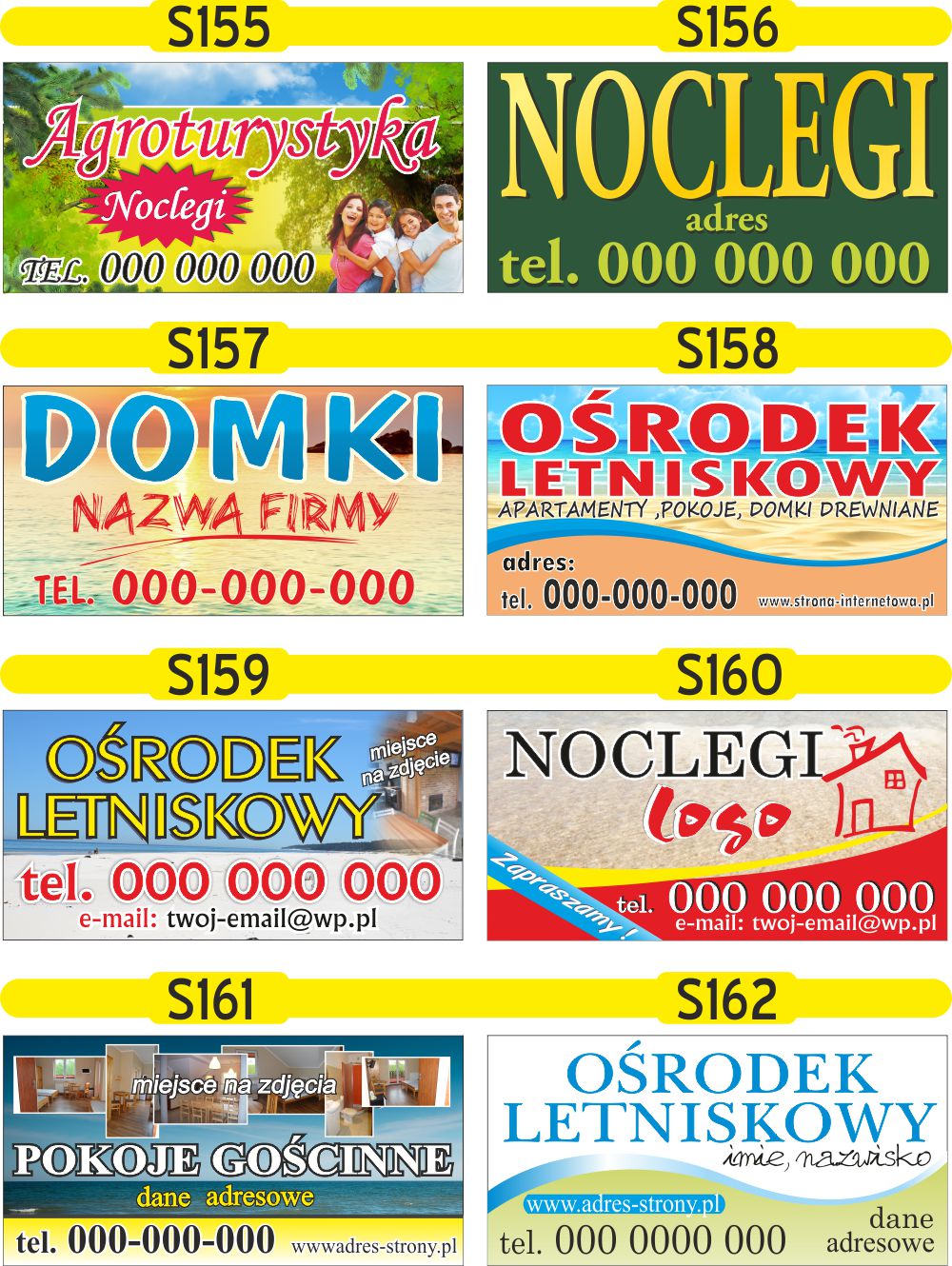 baner BANERY plandeka mocne auto naprawa oczka 100x50cm