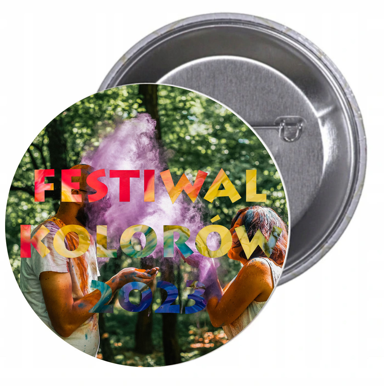Przypinki buttony HIT TANIO FESTIWAL KOLORÓW 2023