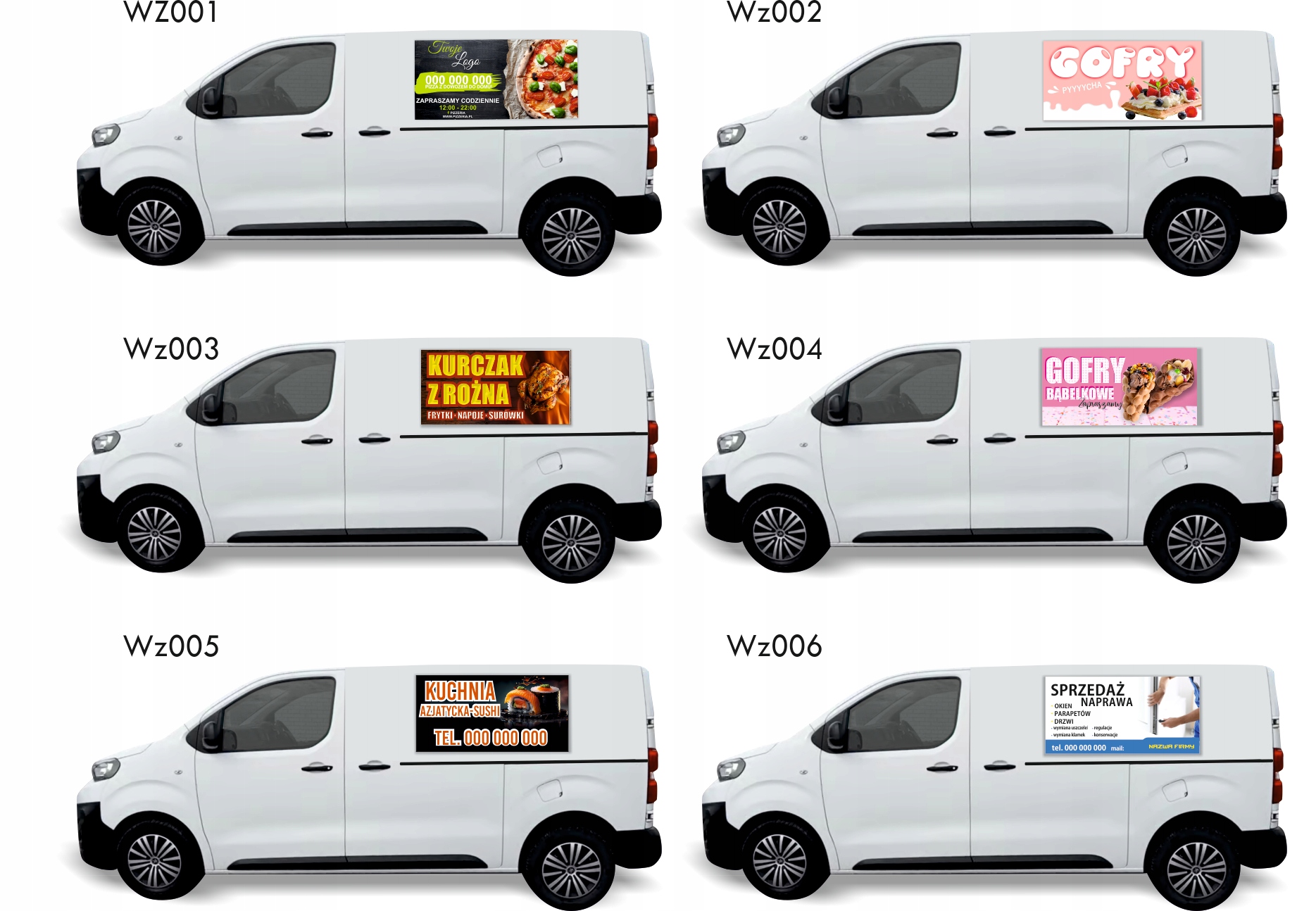 Reklama Naklejka na samochód GOTOWE WZORY PROJEKT CHIPTUNING ADBLUE DPF EGR