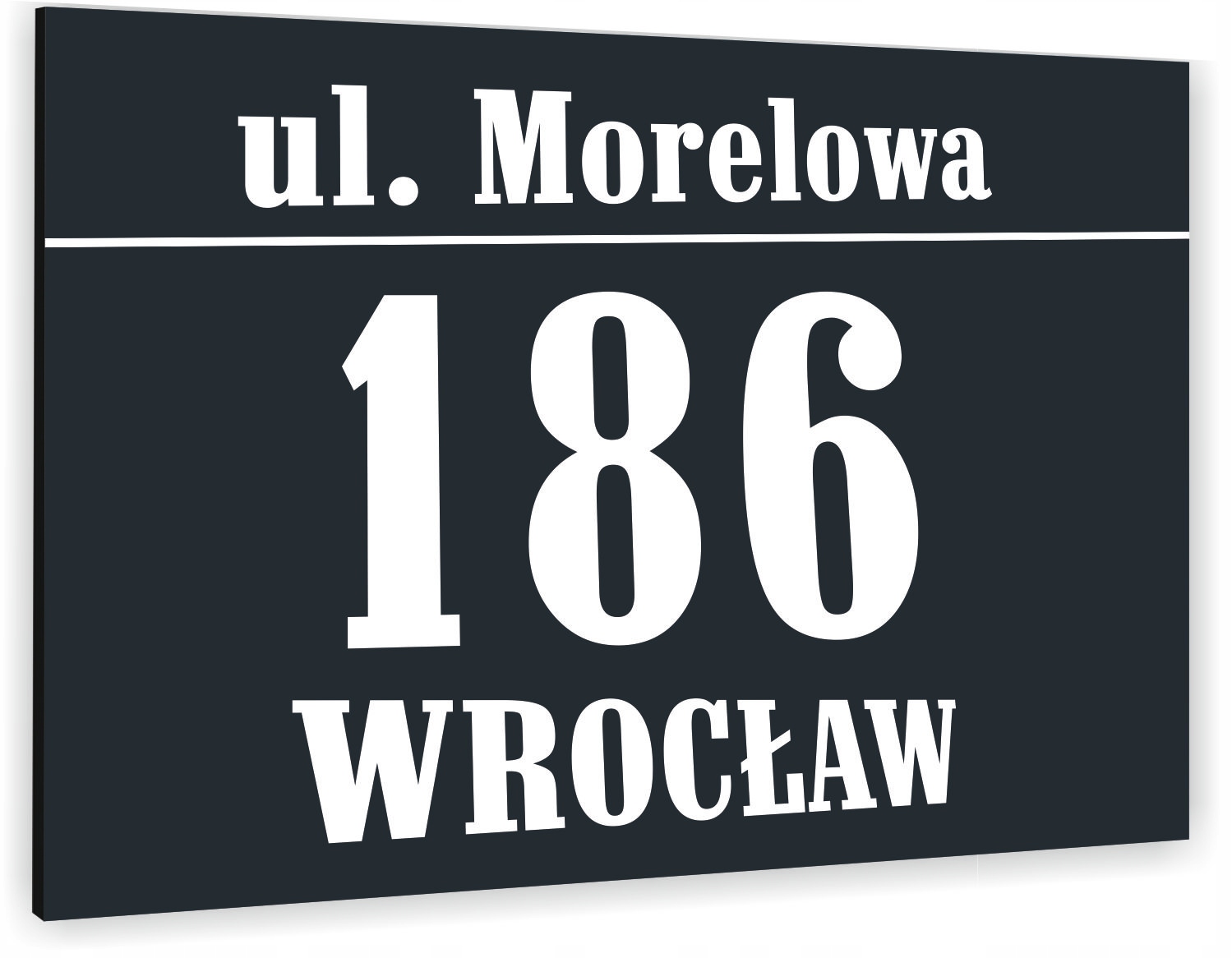 Tabliczka ADRESOWA ALUMINIOWA Tablica NUMER DOMU