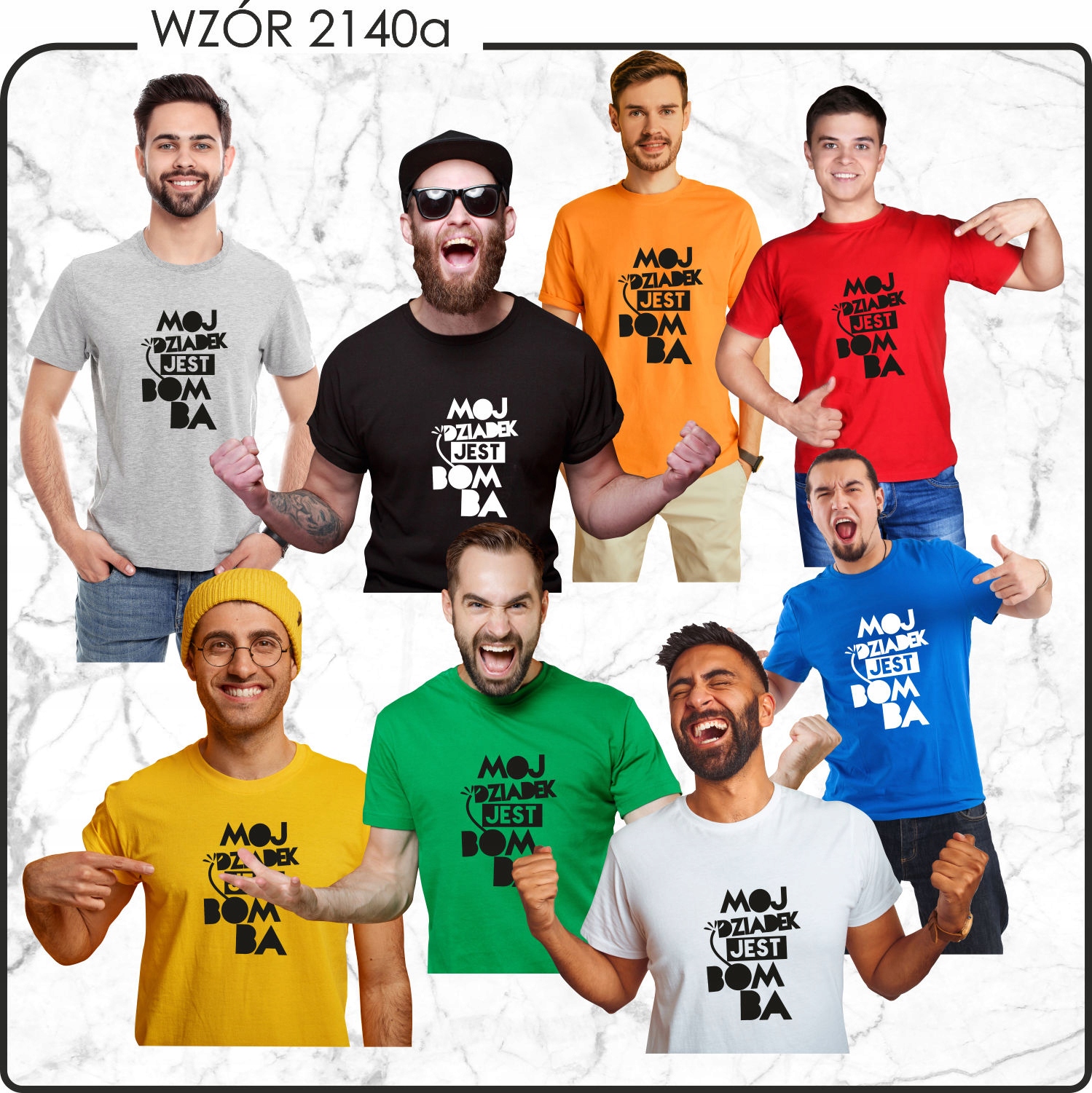 Koszulka z imieniem PREZENT dla dziadka DZIADEK