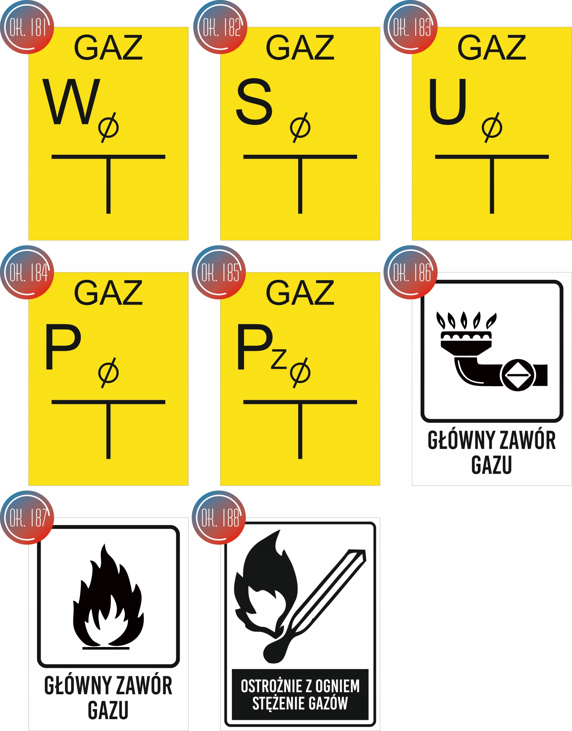 Tablica orientacyjna dla odpowietrznika grawer piktogram 20x15 cm
