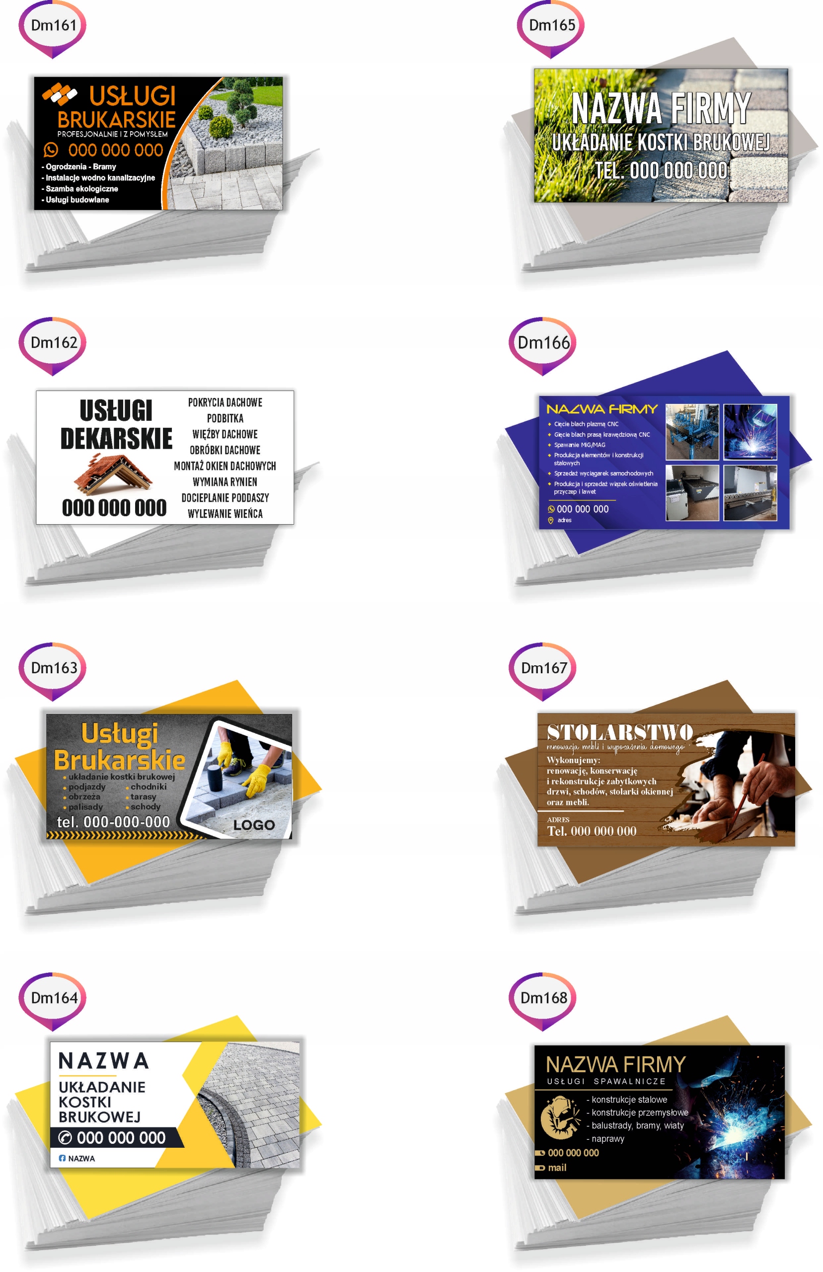 Wizytówki reklamowe 200 szt dużo wzorów DOCIEPLANIE BUDYNKÓW