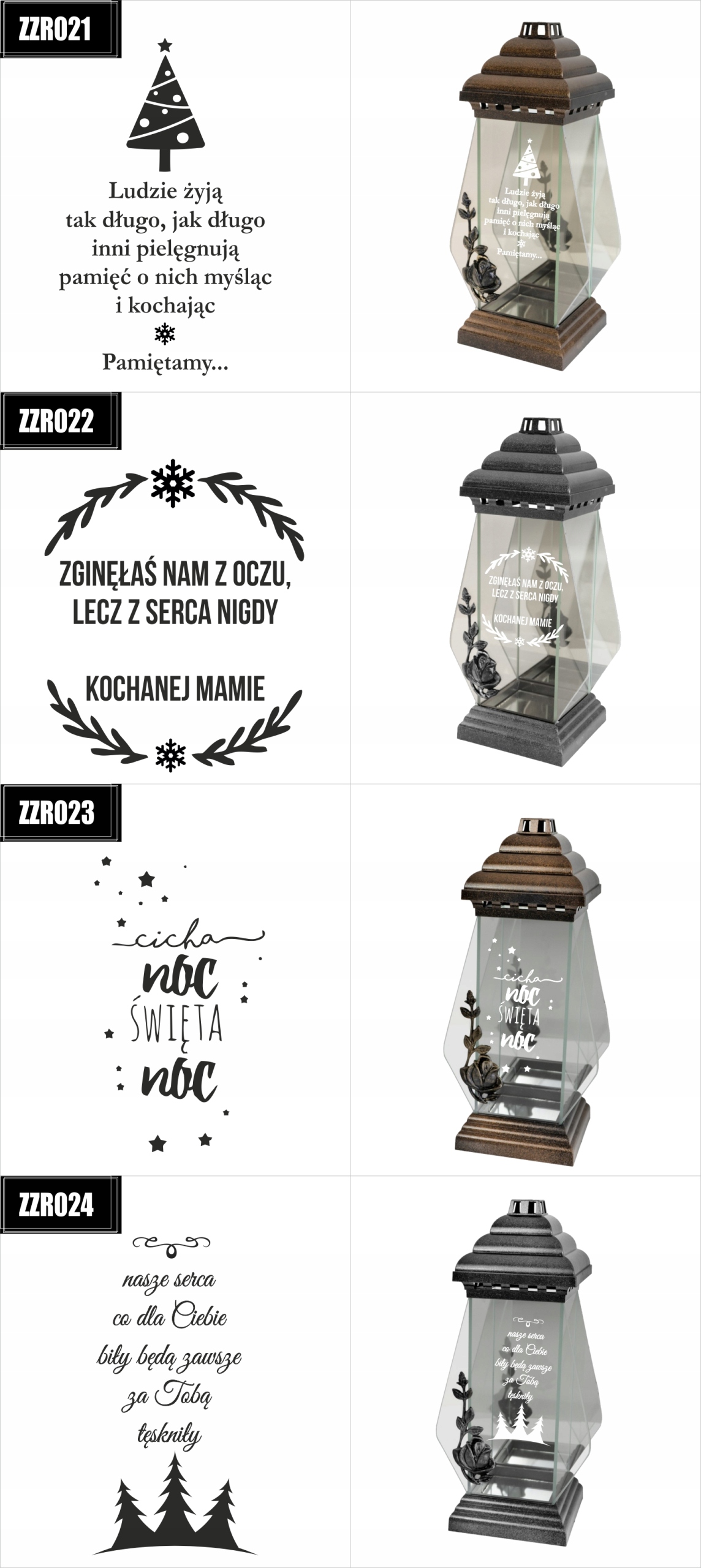 ZNICZ kapliczka z dedykacją GRAWEREM dla Babci