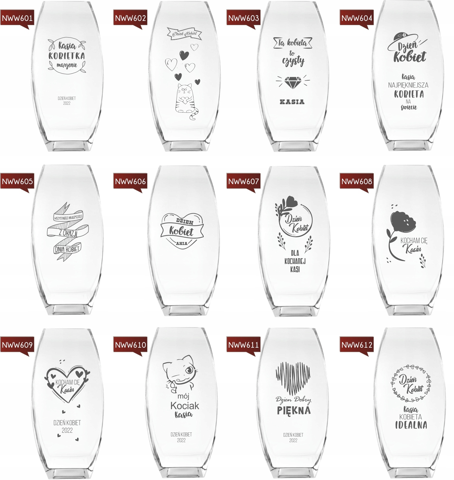 Wazon z grawer PREZENT dla Nauczyciela podziękowan