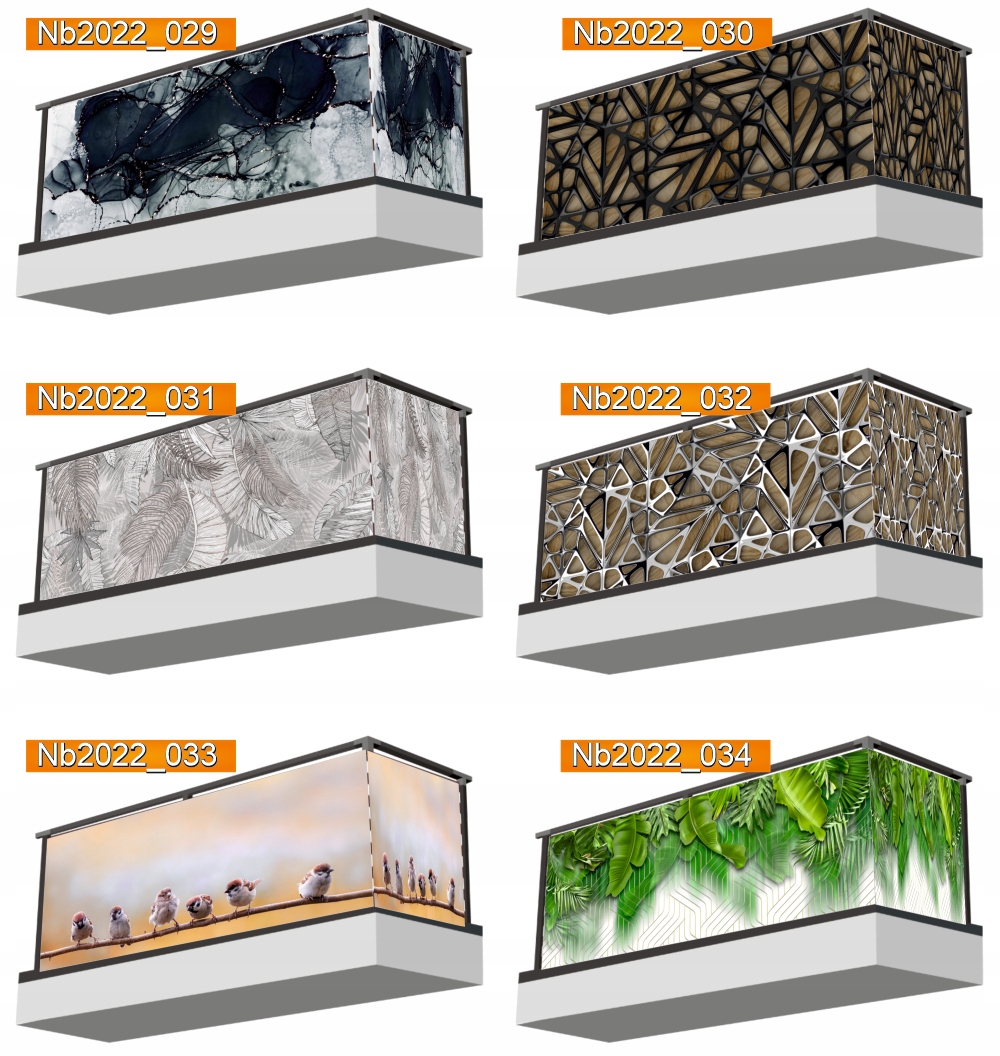 Osłona na balkon LAS WE MGLE brzozy NATURA TANIO