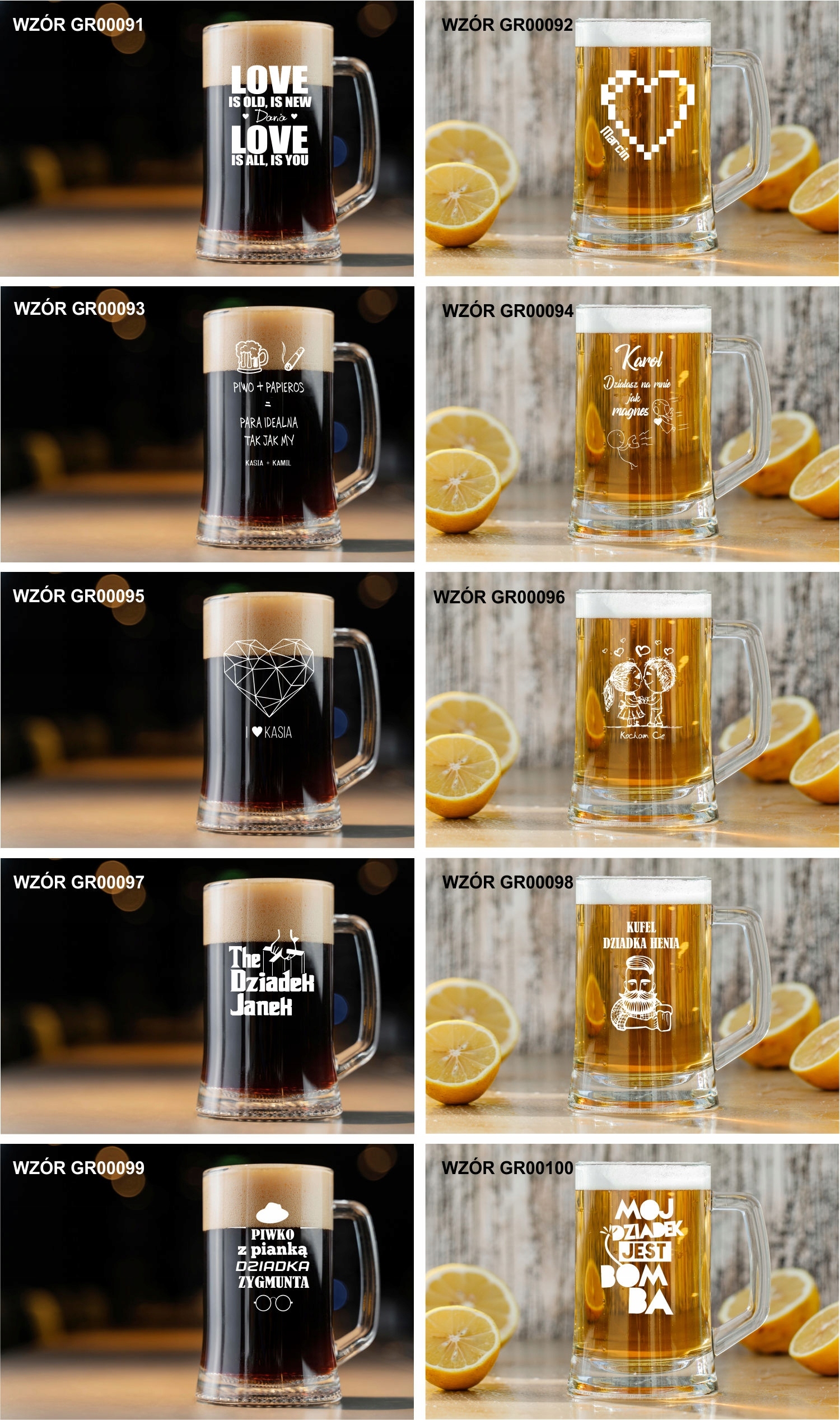 Kufel do Piwa Z GRAWEREM PREZENT dzień DZIADKA HIT