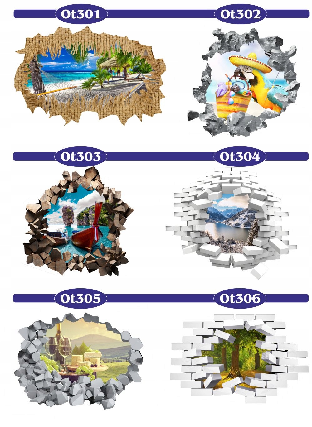 Naklejka samoprzylepna 3D pole lawendy lawenda HIT