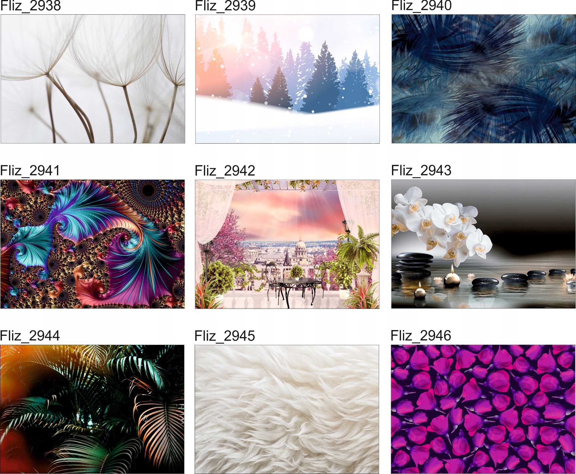 FOTOTAPETY Marmur Złote Liście Monstera Paproci