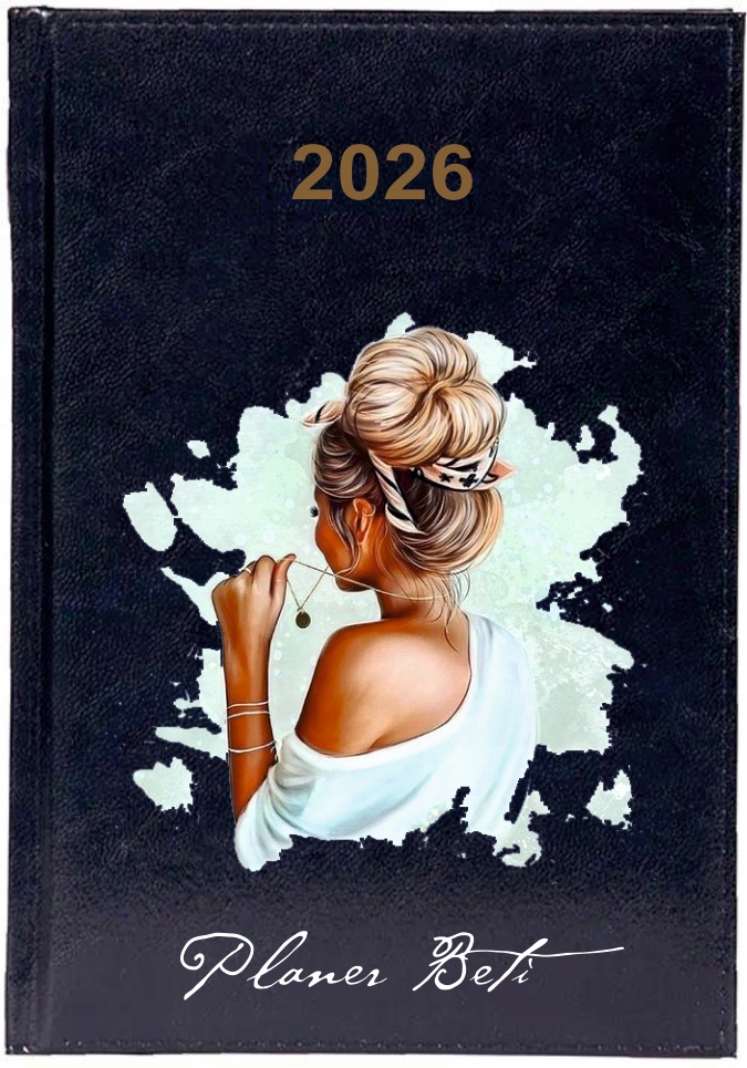 Kalendarz A5 2026 tygodniowy KSIĄŻKOWY PLANER z imieniem napisem prezent