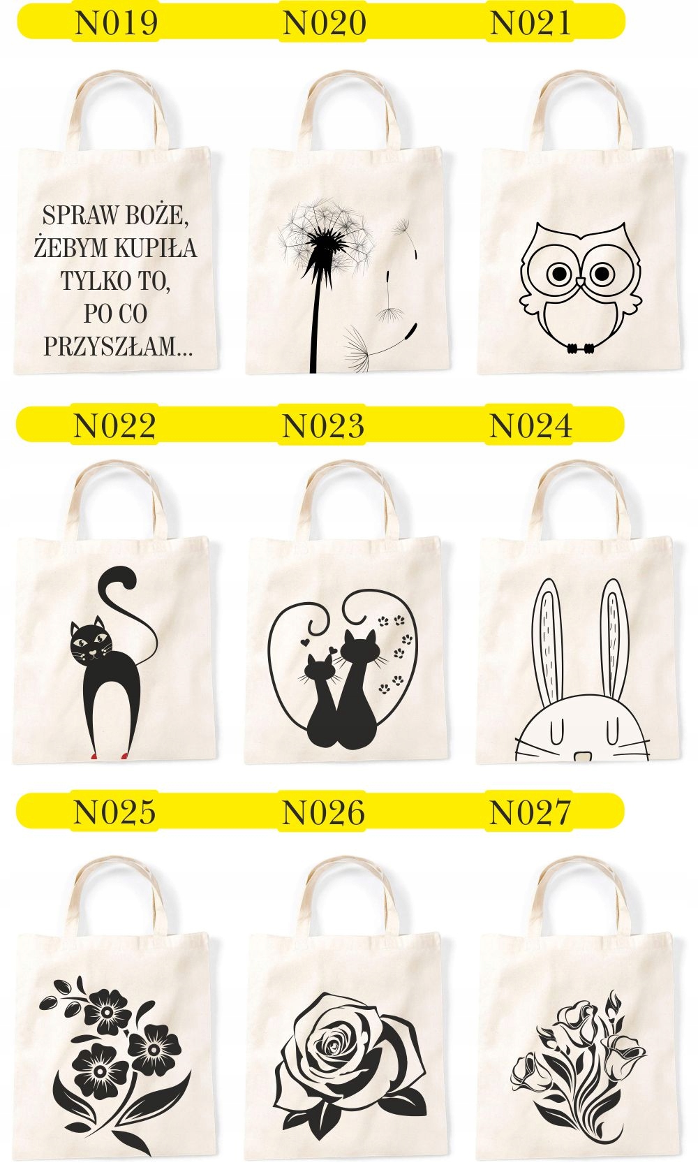 prezent dla BABCI dzień kobiet EKO TORBA NA ZAKUPY