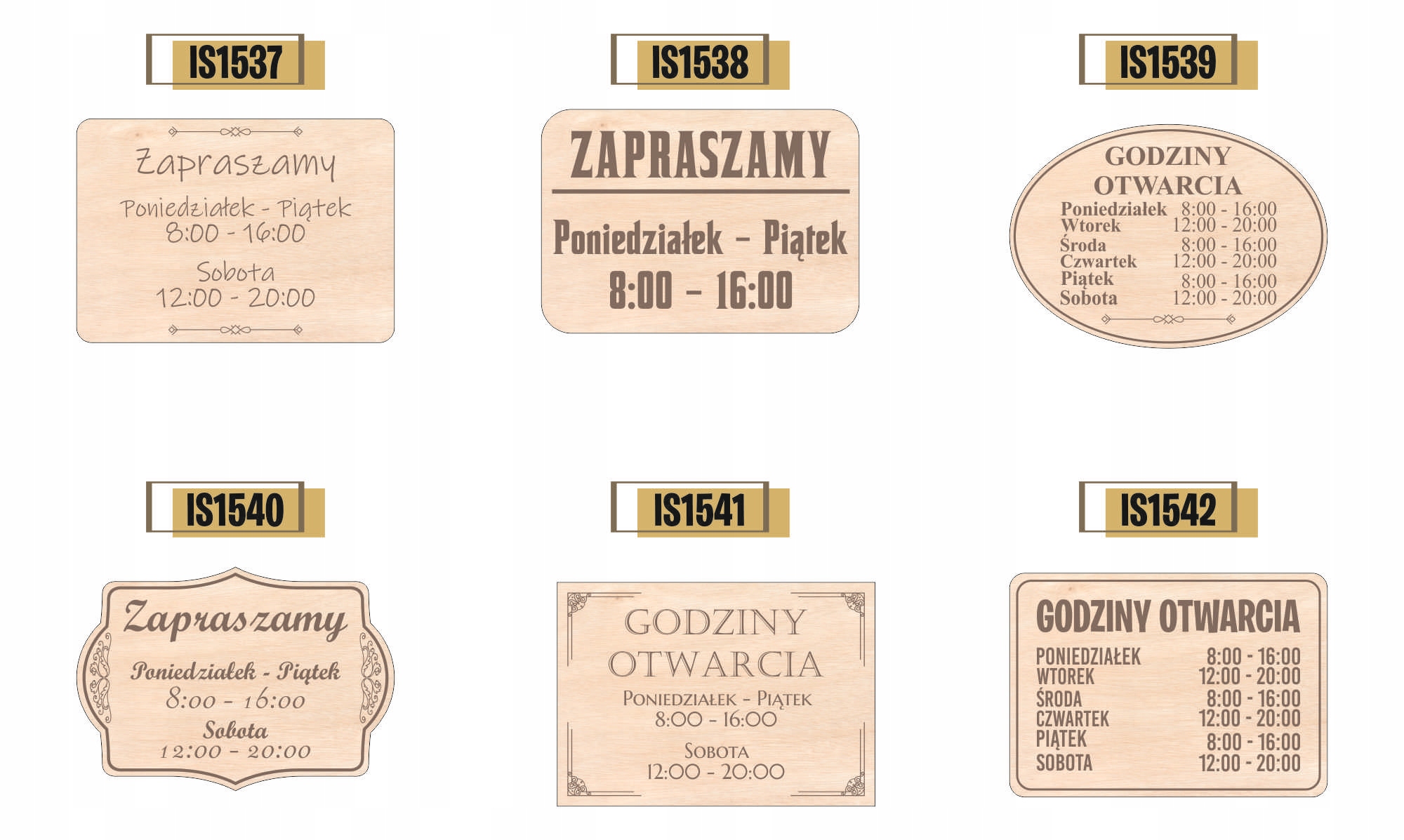 Grawer TABLICZKA tablica DREWNIANA zapraszamy godziny otwarcia A5 napis
