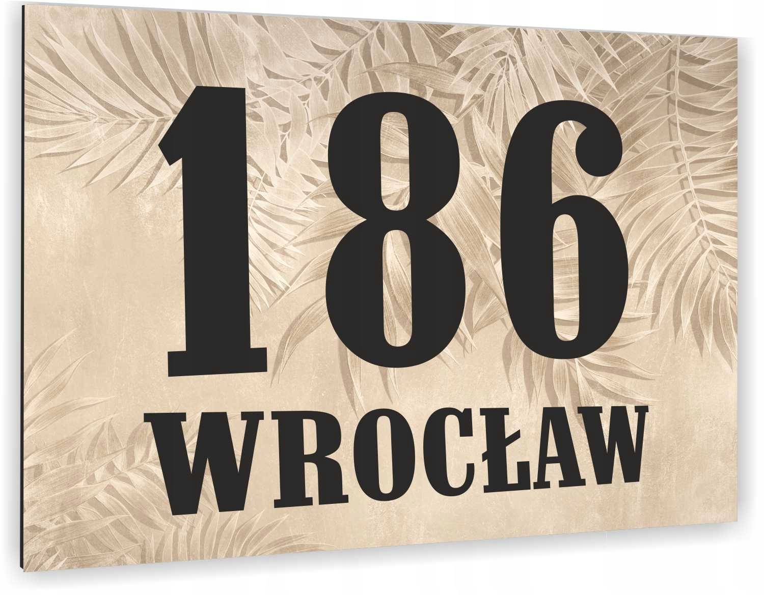 TABLICA ADRESOWA z numerem domu DIBOND 40x30 cm