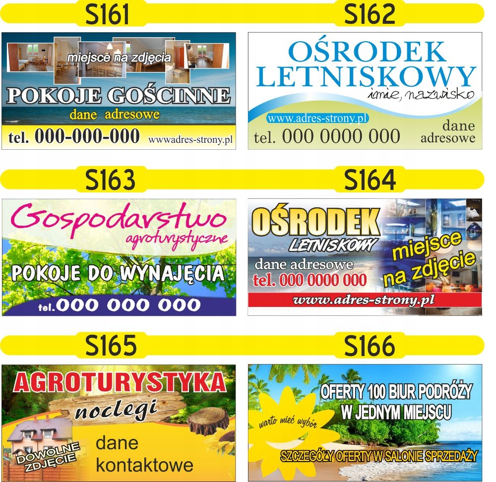 Reklama Naklejka na samochód BIURO PODRÓŻY