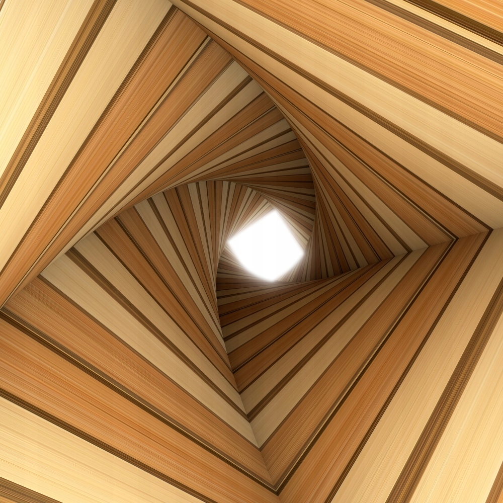 FOTOTAPETA ABSTRAKCJA ŚWIATŁO TUNEL BRĄZ 360x240