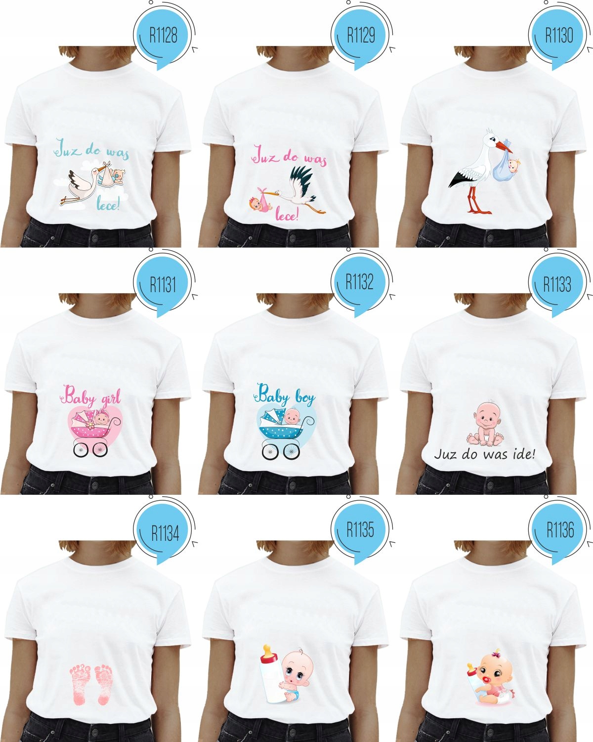 Koszulka ciążowa nadruk USG