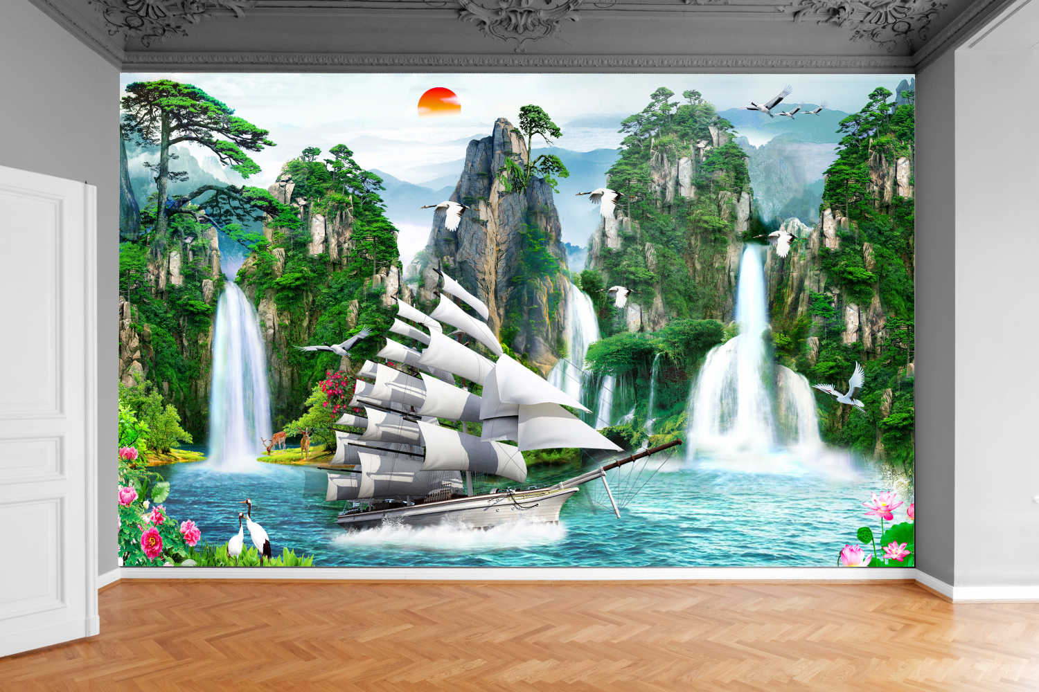 Fototapeta WODOSPAD ŻAGLÓWKA 390x280