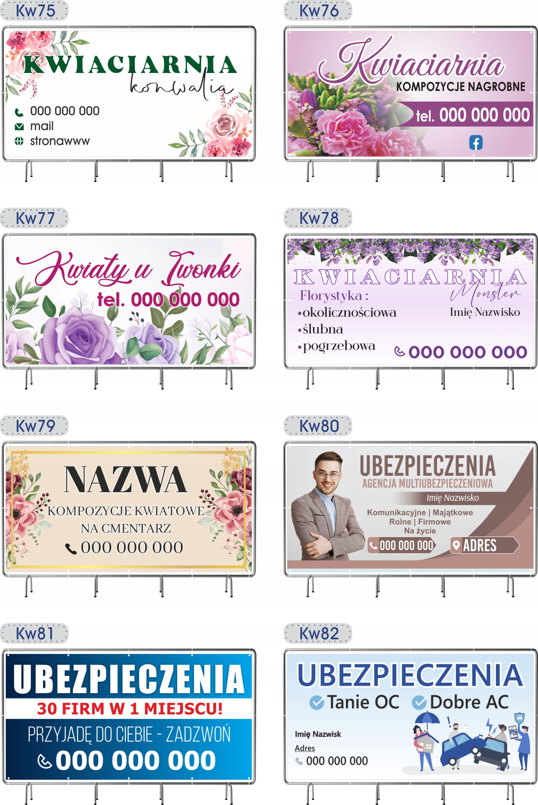 BANER REKLAMOWY 200x100cm gotowy projekt AGENCJA UBEZPIECZENIA