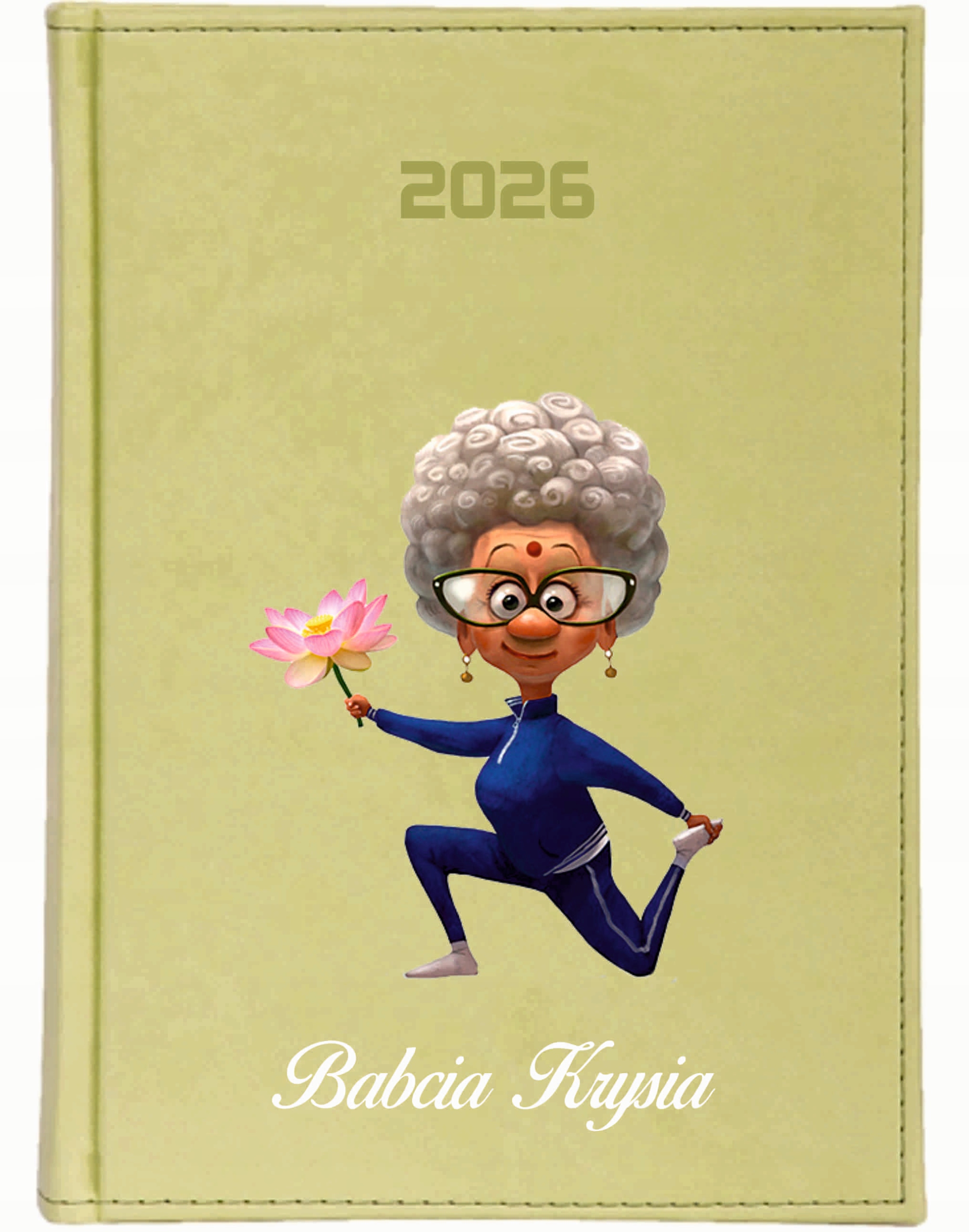 KALENDARZ A5 2026 DZIENNY terminarz Z NADRUKIEM na dzień babci planer