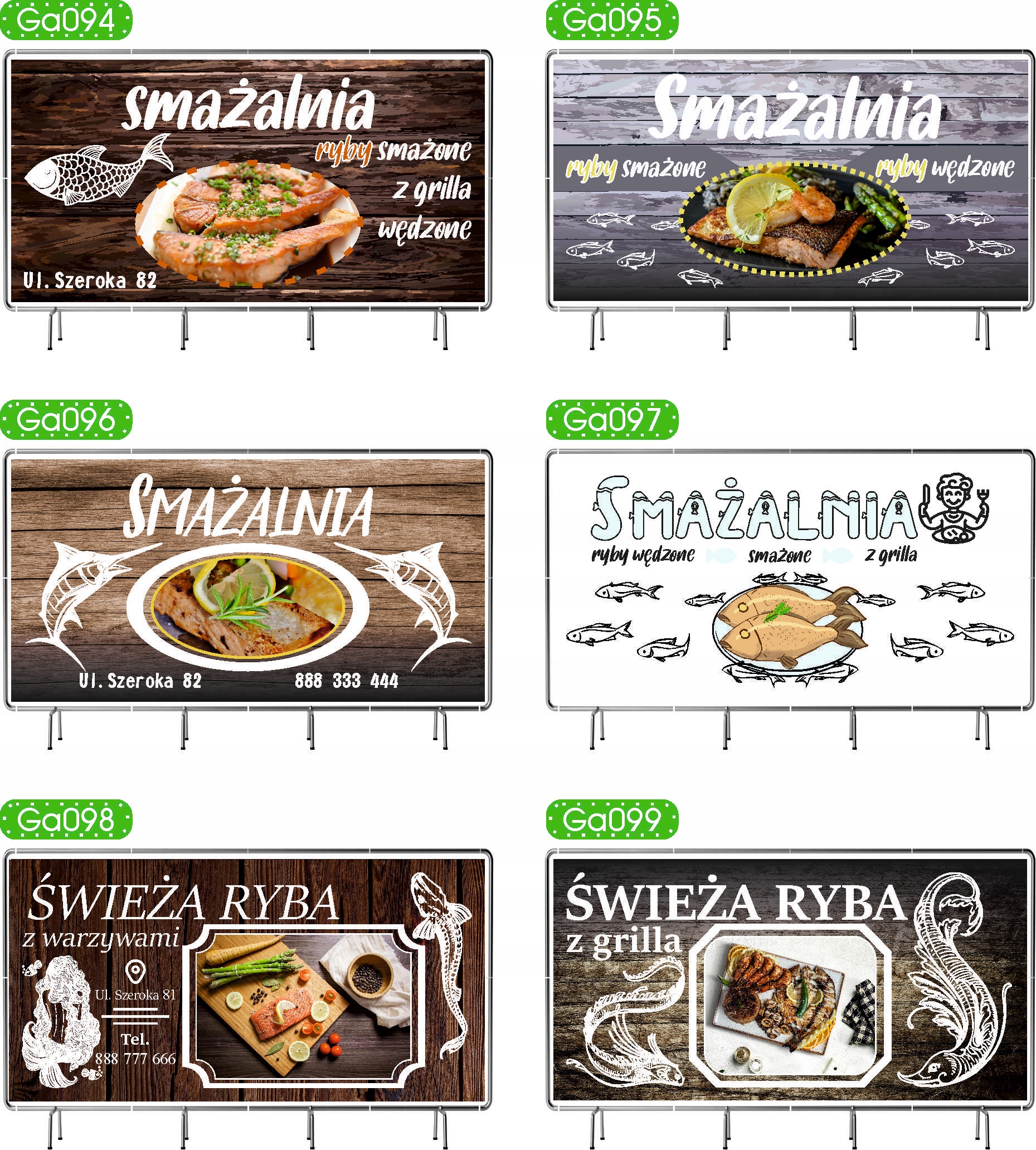 BANER REKLAMOWY 100x50cm duży wybór wzorów DIETETYK twoja nazwa tekst