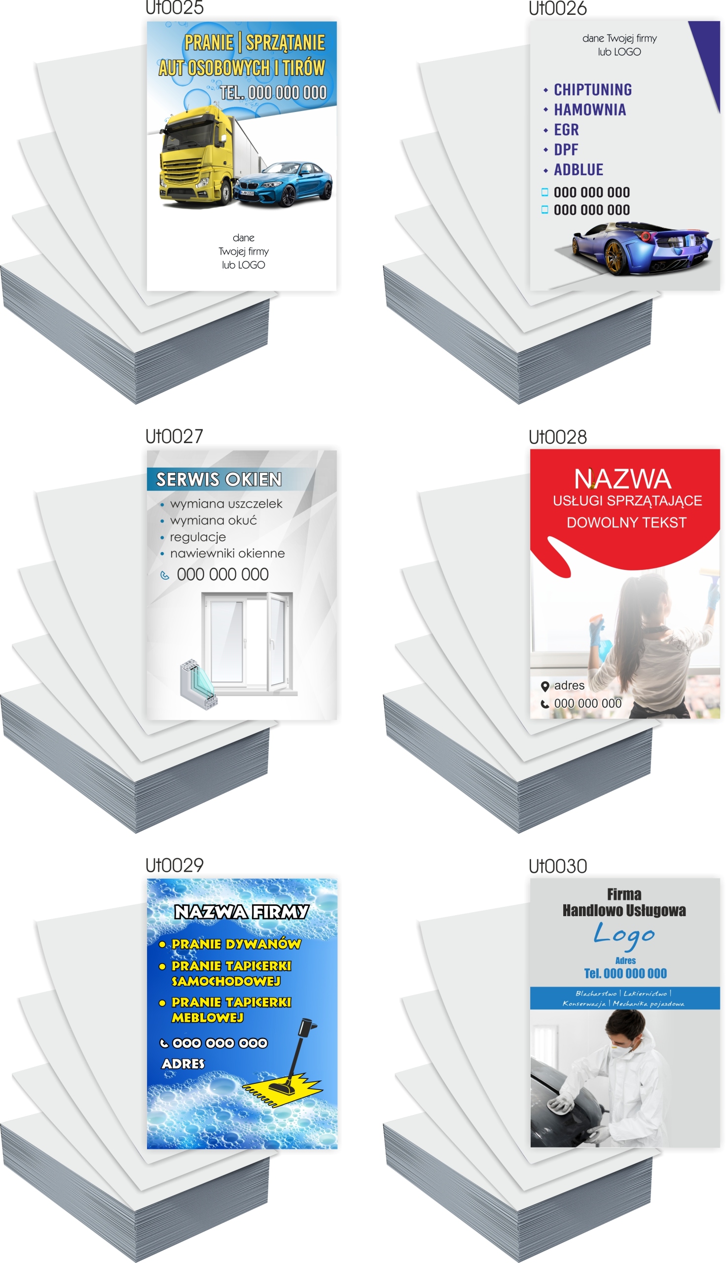 Ulotki A4 reklamowe firmowe TAPICERSTWO GOTOWY PROJEKT GRATIS 5000 szt