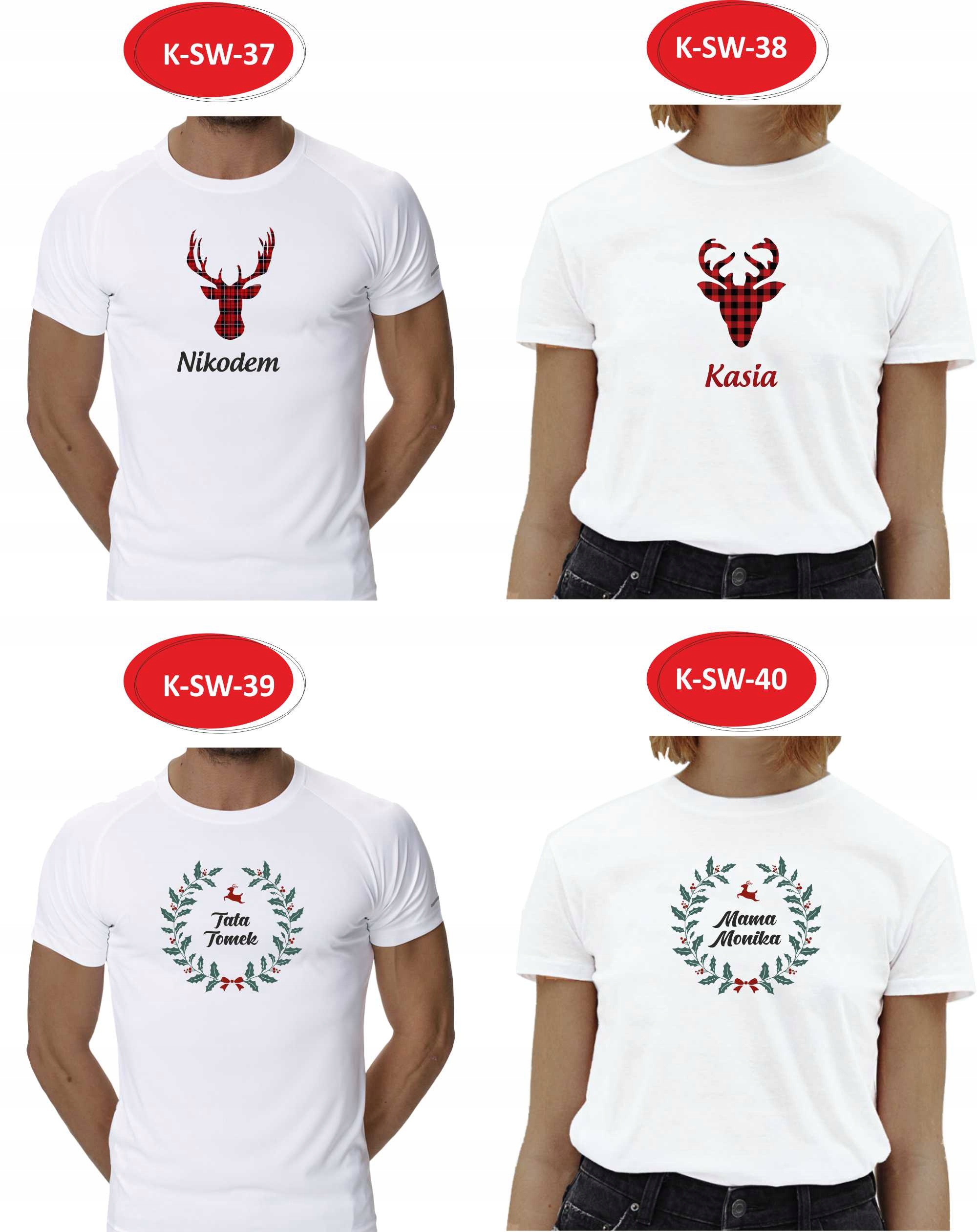 Koszulki dla Par Świąteczne MIKOŁAJKI prezent