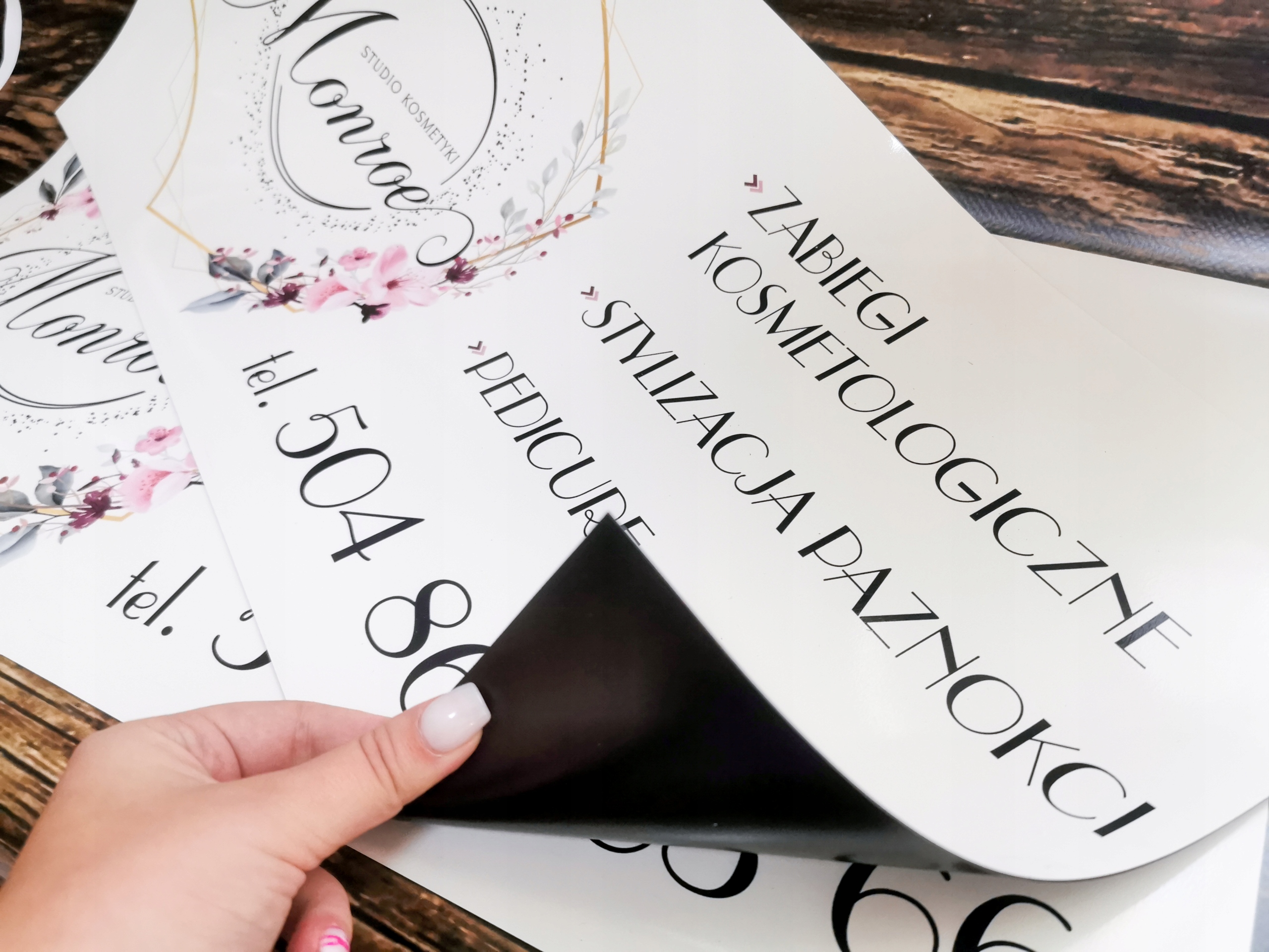 MAGNES REKLAMOWY reklama magnetyczna na samochód auto 120x50 PROJEKT GRATIS