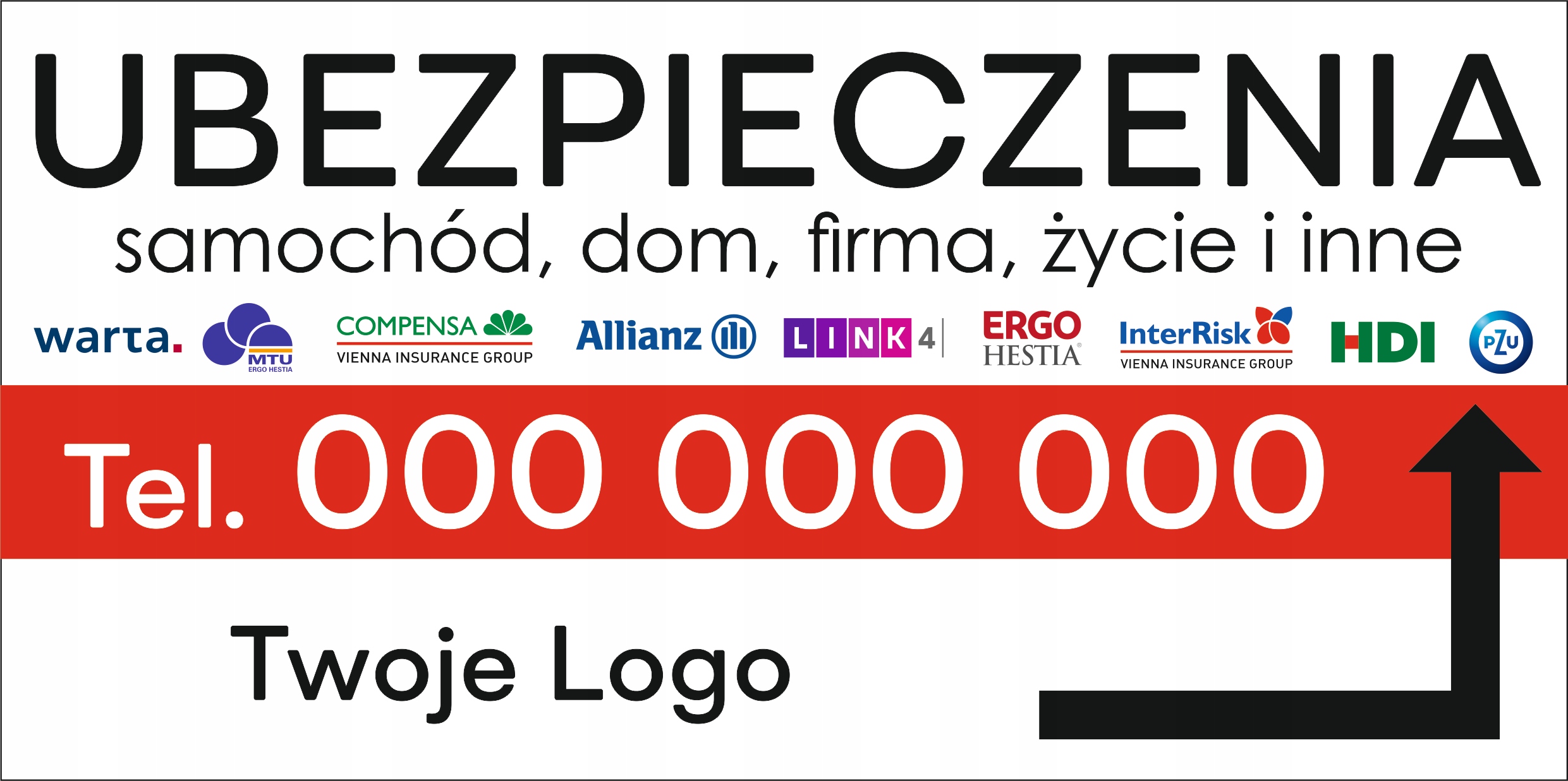 BANER REKLAMA projekt 130x80 cm SERWIS KOMPUTEROWY