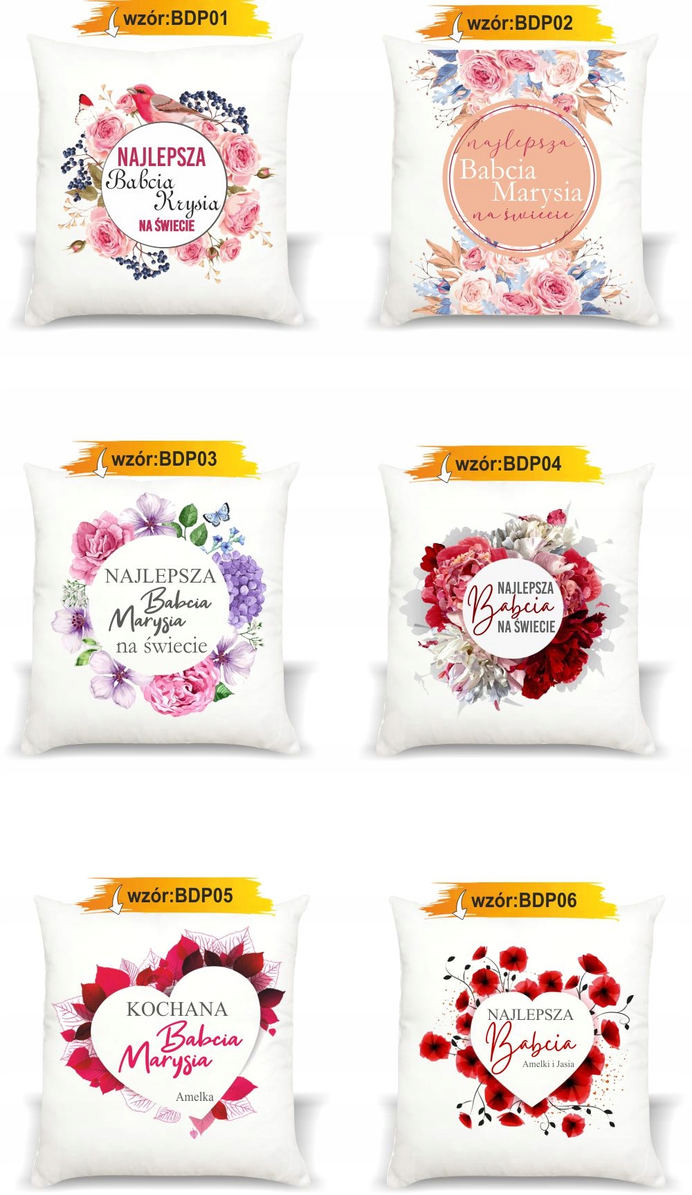 foto PODUSZKA PREZENT Królowa BABCIA imię Babci