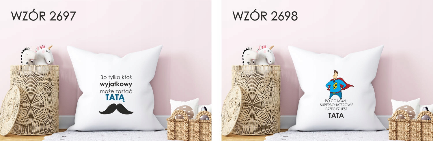 Poduszka nadrukiem PREZENT TATO KOCHAM CIĘ