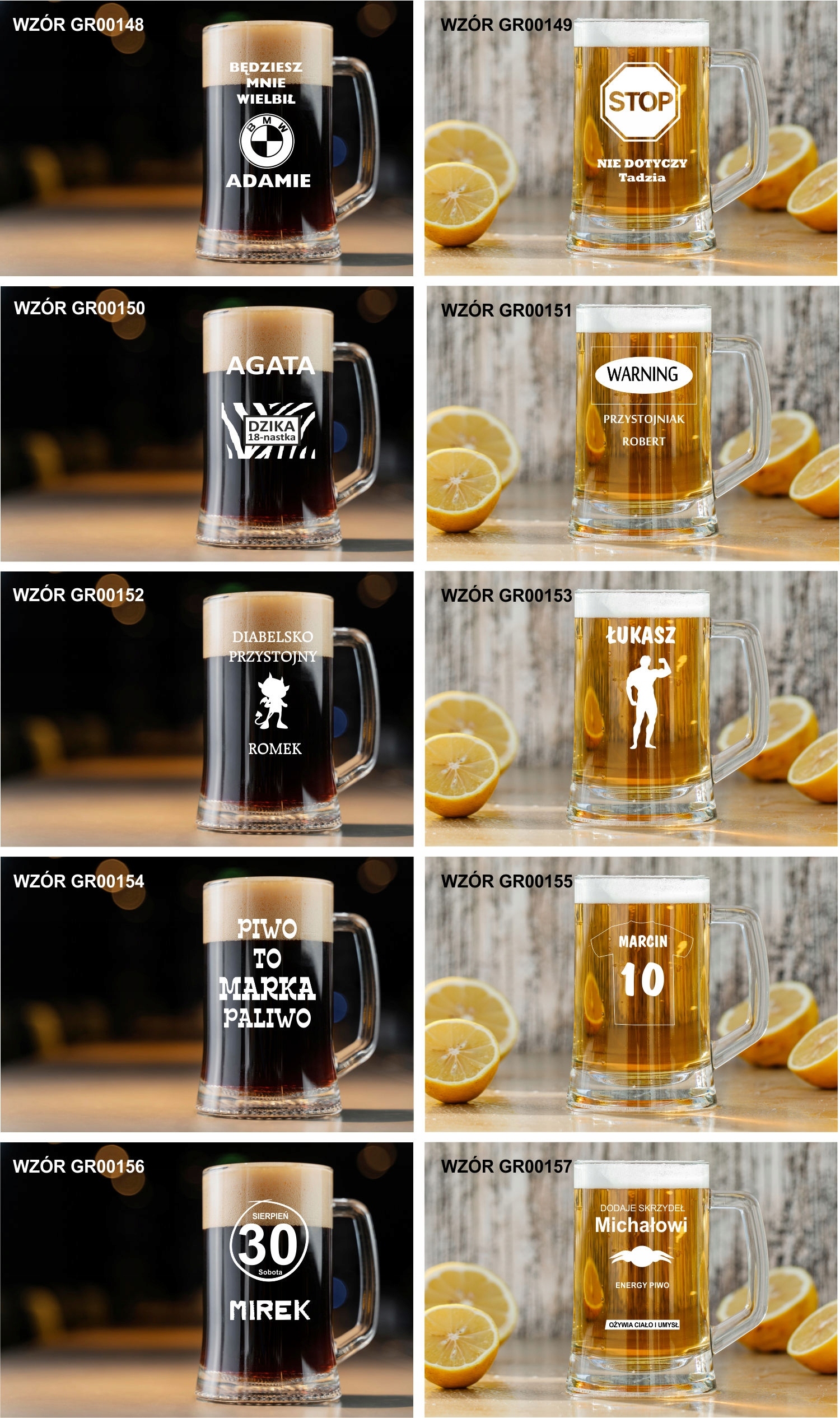 Kufel do Piwa GRAWEROWANY prezent dla DZIADKA HIT!