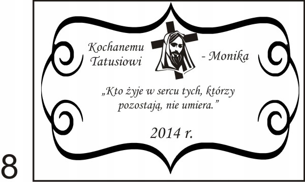 STATUETKA PODSTAWKA POD ZNICZ na grób + grawer XL