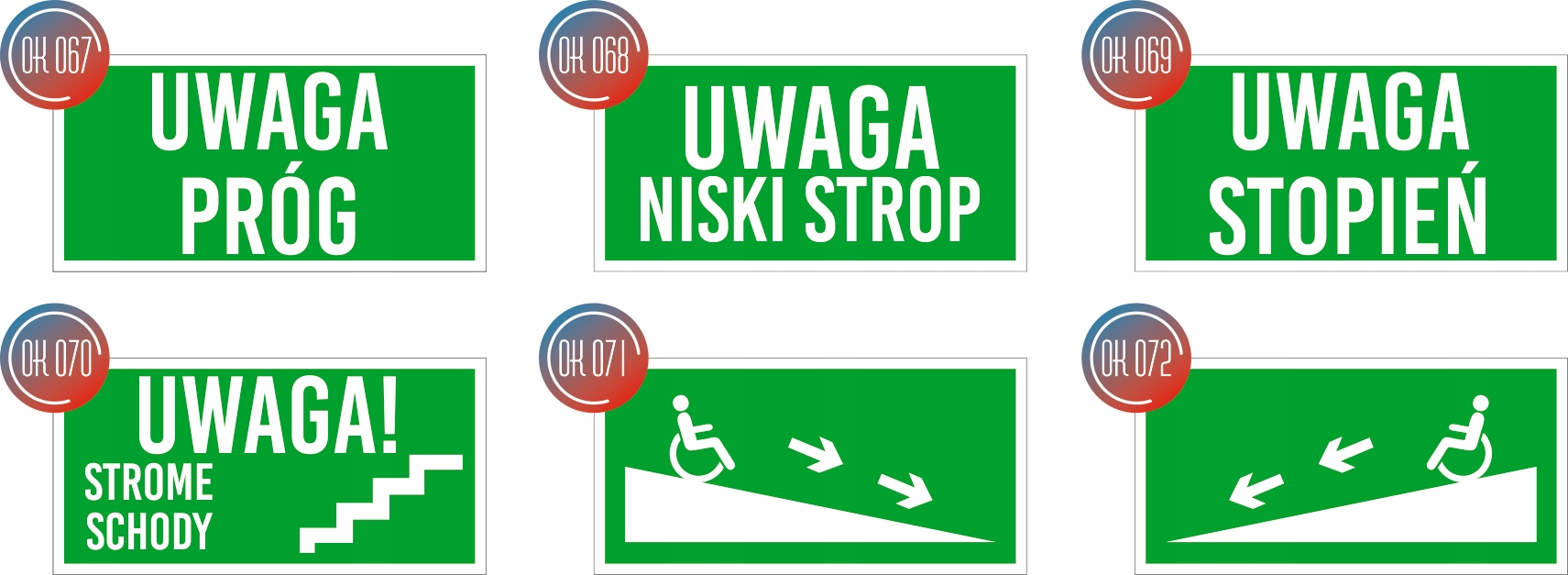 Tabliczka Grawerowana zielona 20x10 znak BHP na drzwi EMERGENCY EXIT