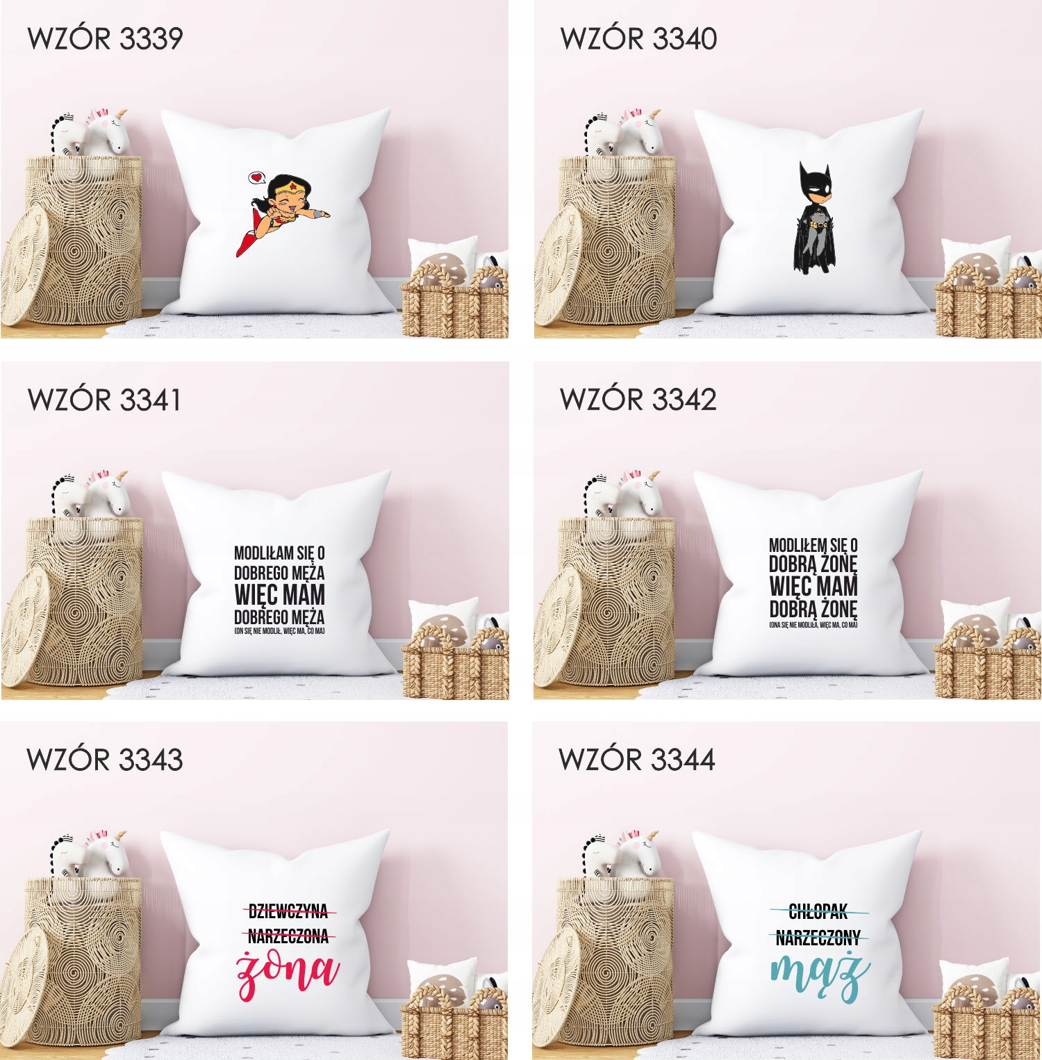 Poduszka z nadrukiem PREZENT na WALENTYNKI LOVE