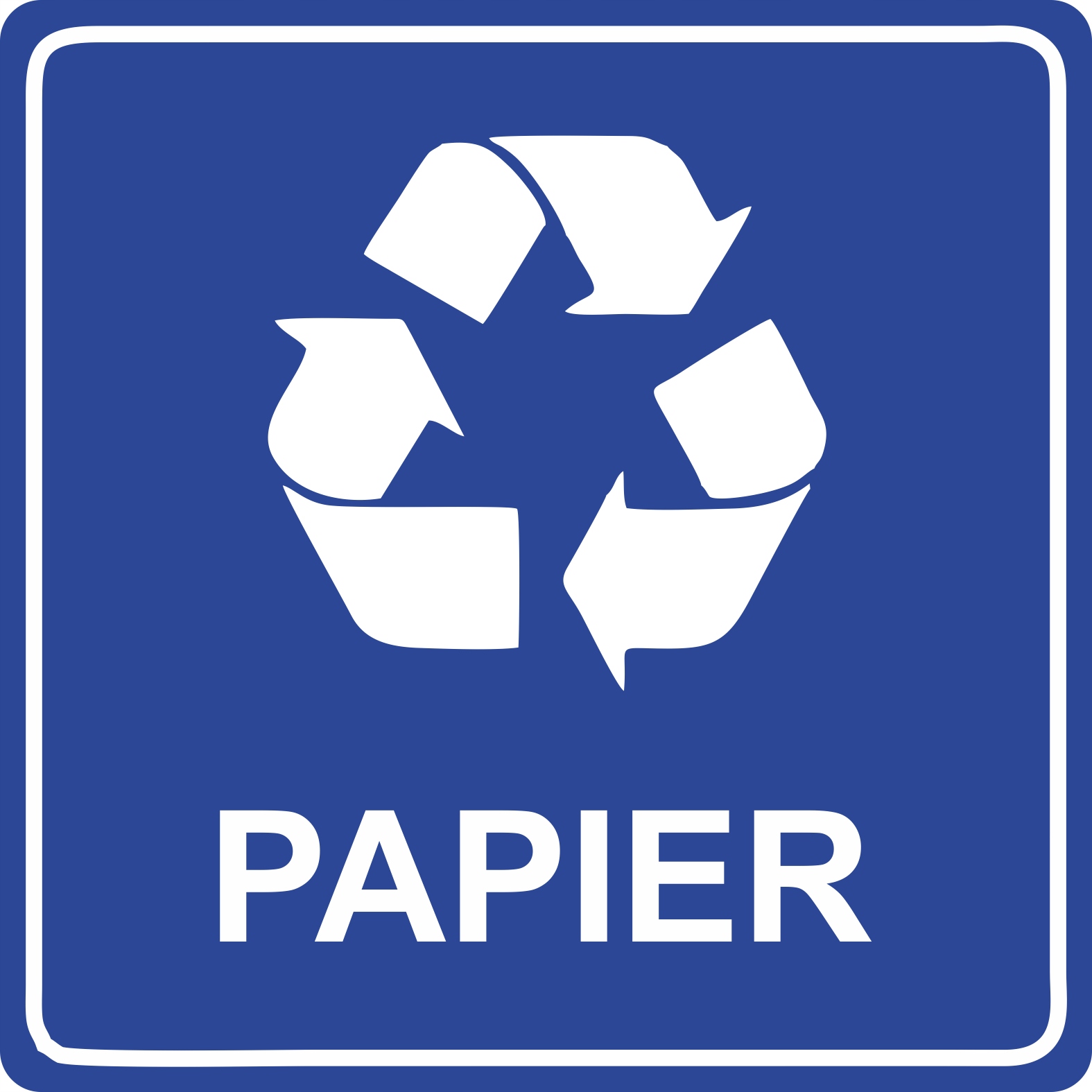 NAKLEJKA PEPIER SEGREGACJA ŚMIECI NA ŚMIETNIK KOSZ WODOODPORNA 20x20 cm