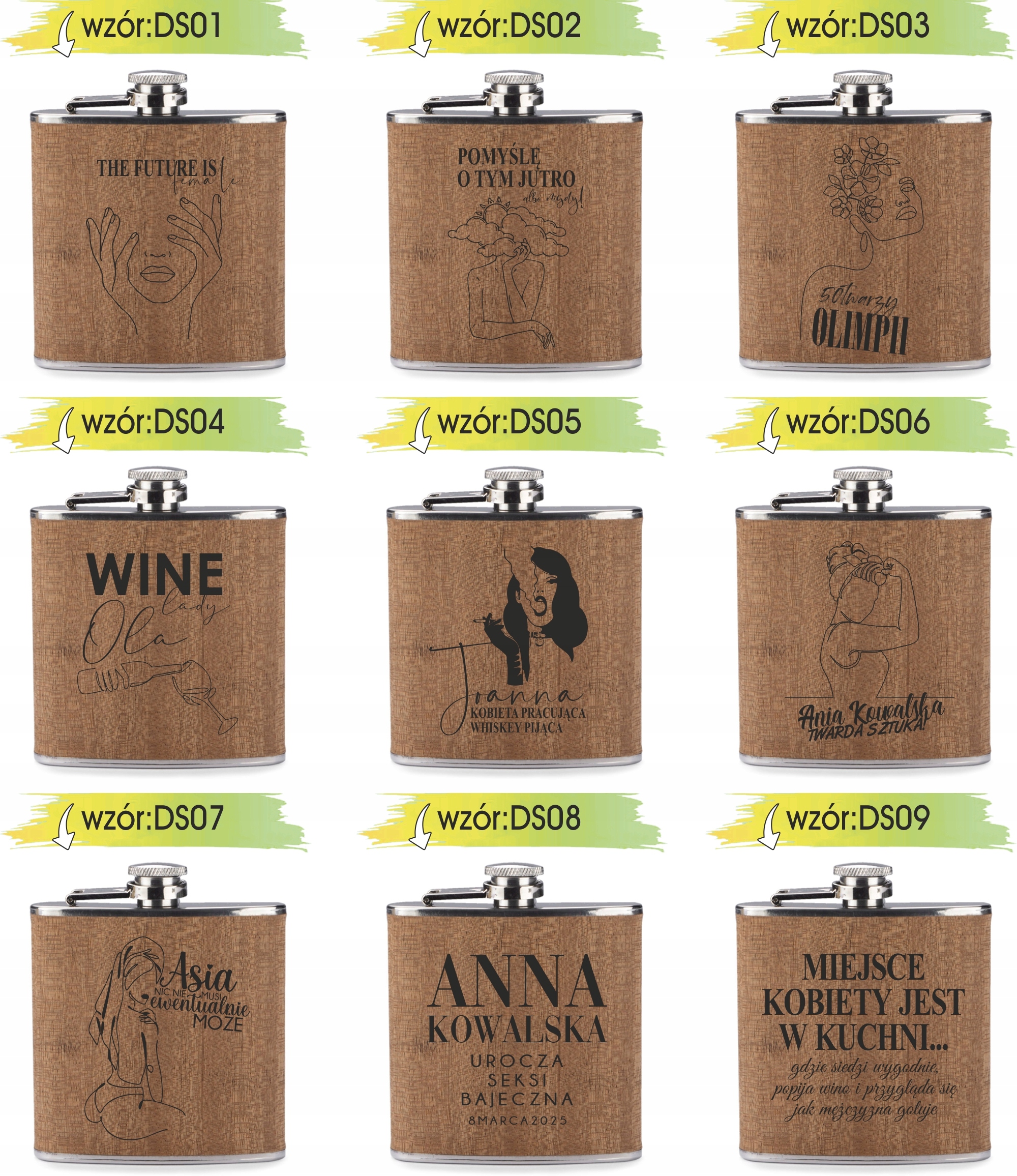 GRAWER Piersiówka 200 ml personalizowany prezent dla chłopaka