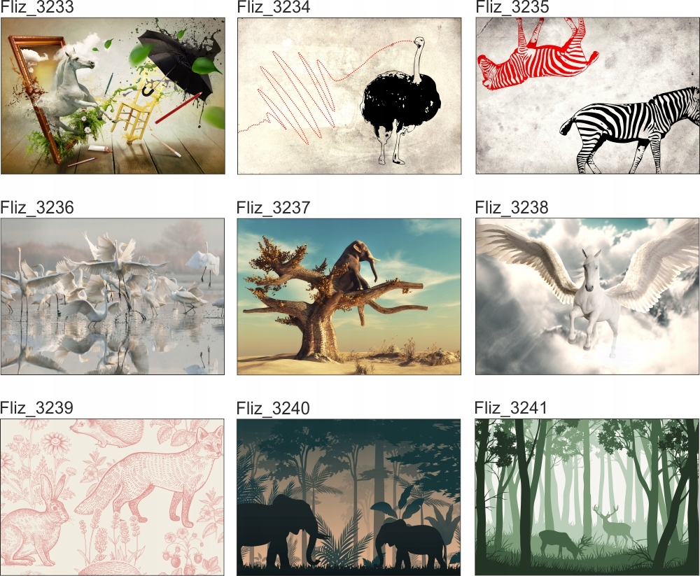 Fototapeta na wymiar Lis Jeż Zając Polana 260x180