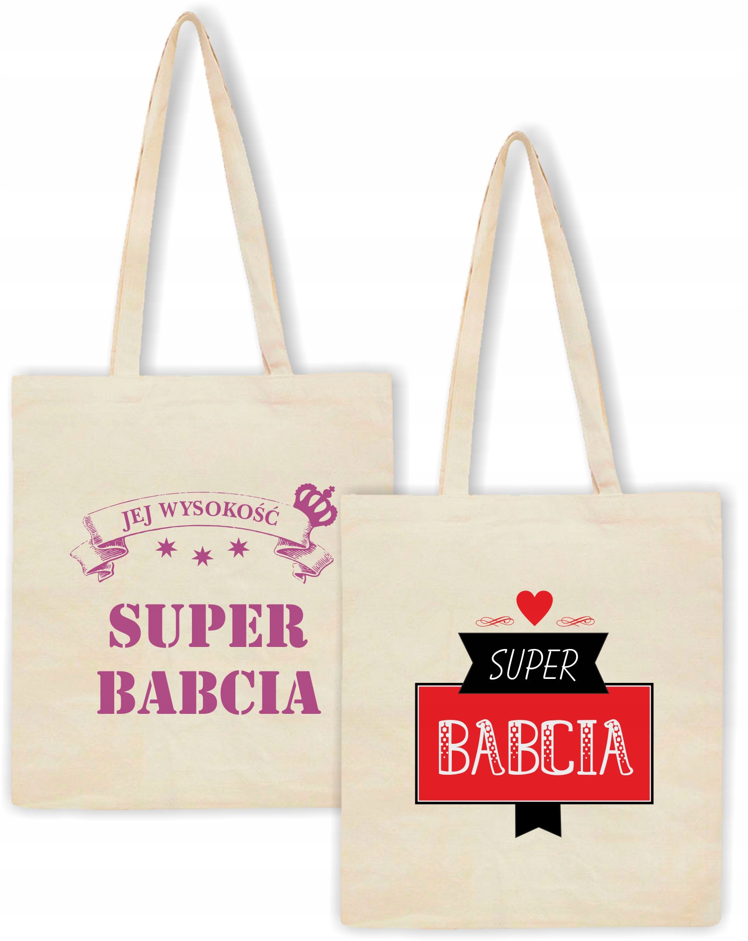 Eko Torba z nadrukiem PREZENT dla babci SUPER