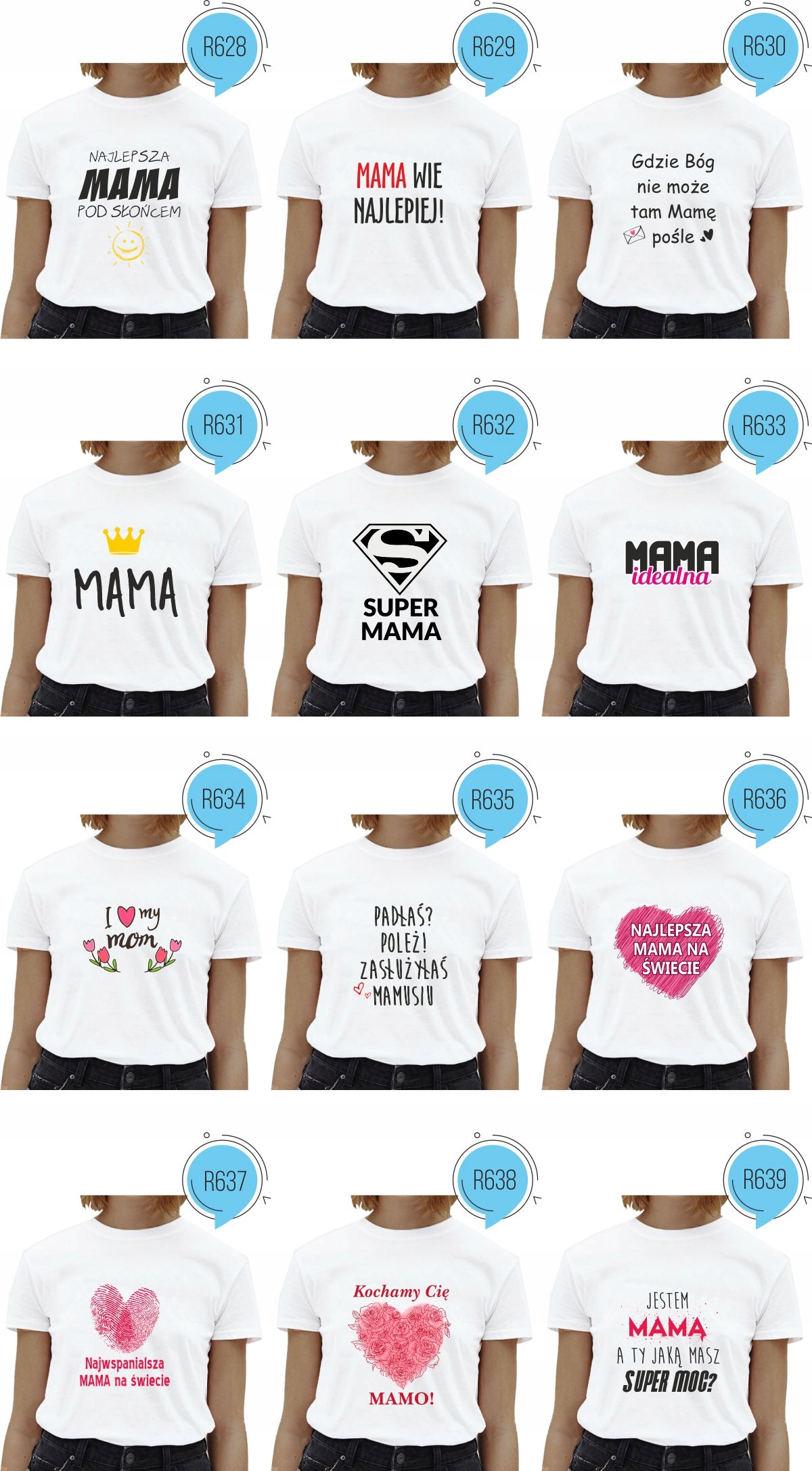 Koszulka z napisem BRAK FACETA BRAK PROBLEMU