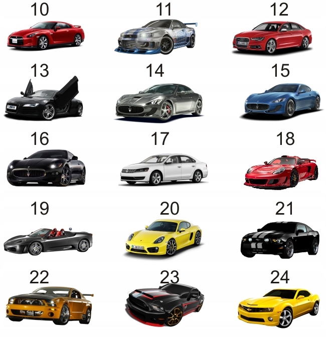 NAKLEJKA NA ŚCIANĘ naklejki samochody auta cars