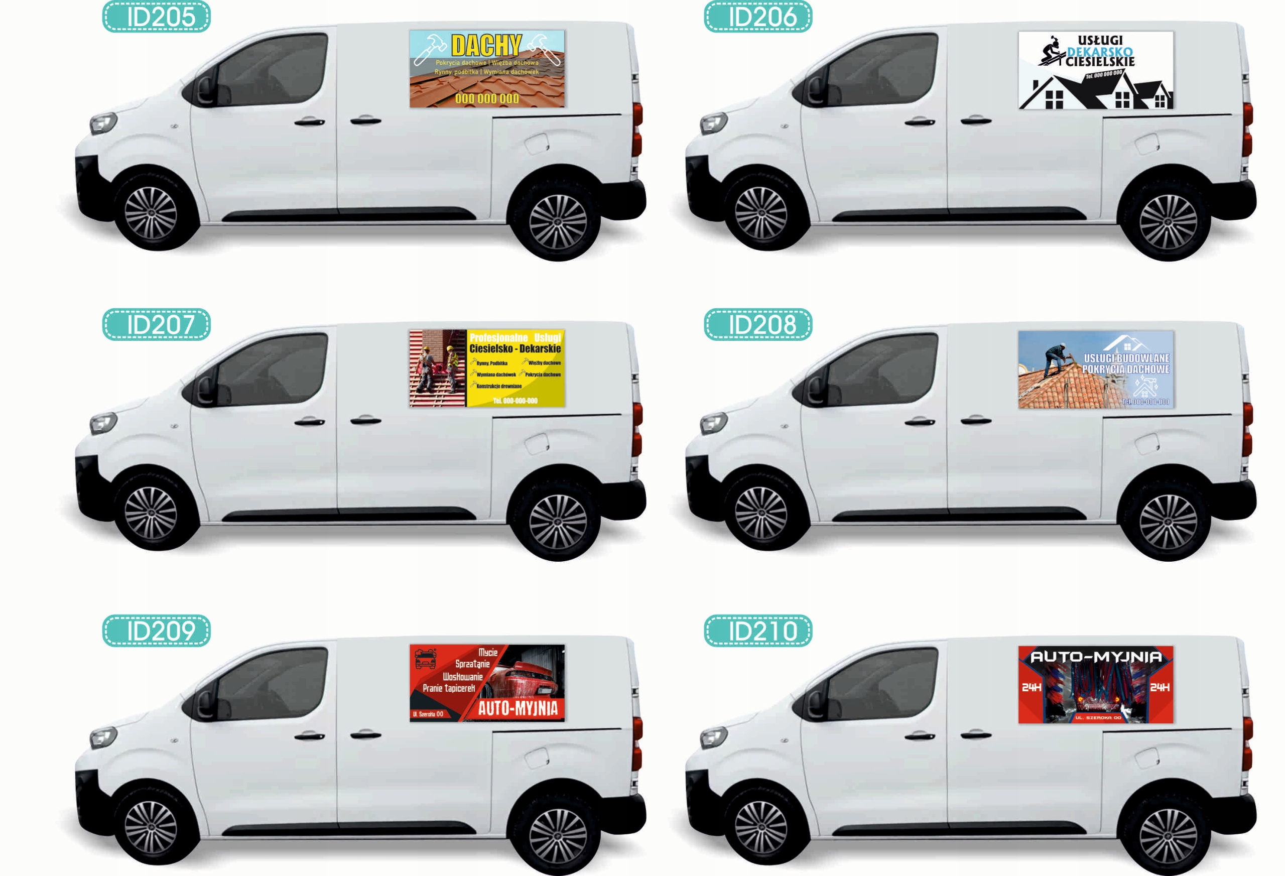 Reklama Naklejka na samochód różne wzory do wyboru AUTO KOSMETYKA