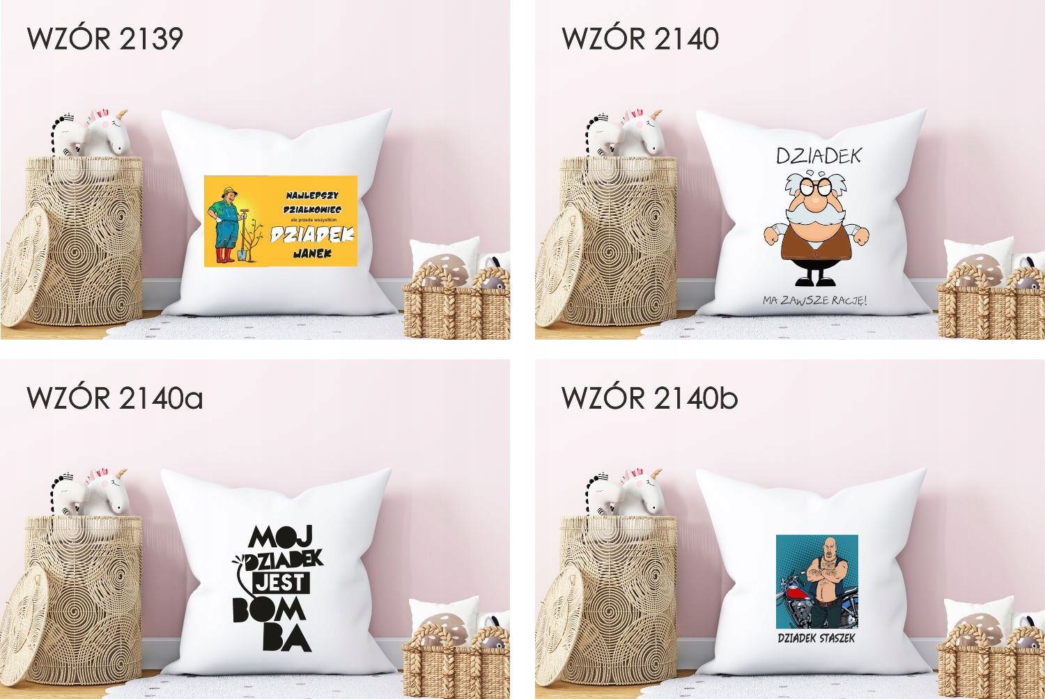 Poduszka z nadrukiem Prezent dla babci SUPER