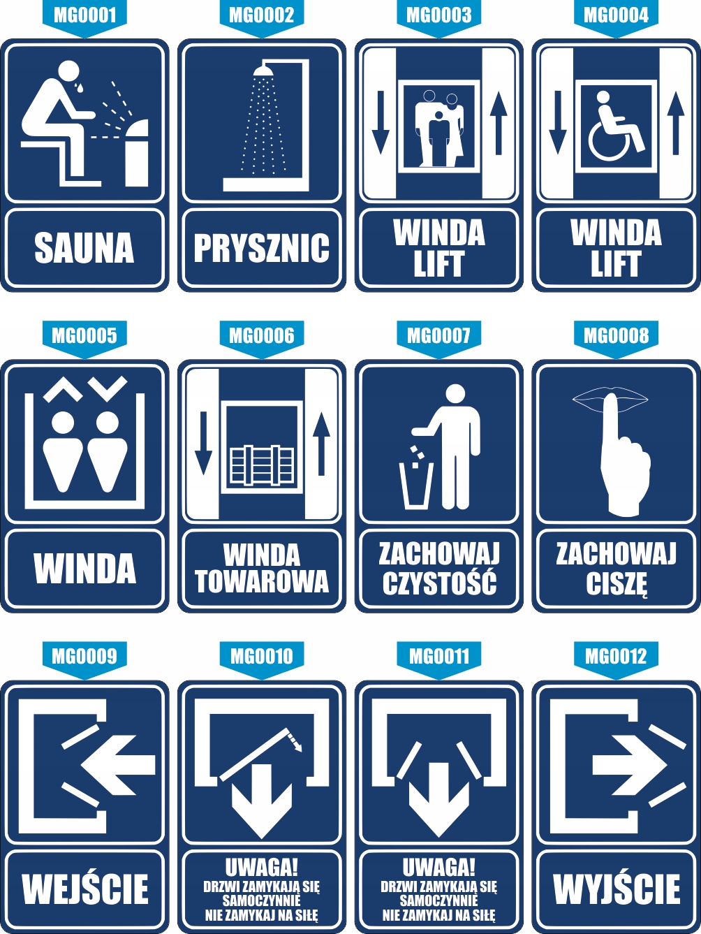 Tabliczka grawer informacyjna piktogram 20x15 nie blokuj lewej strony