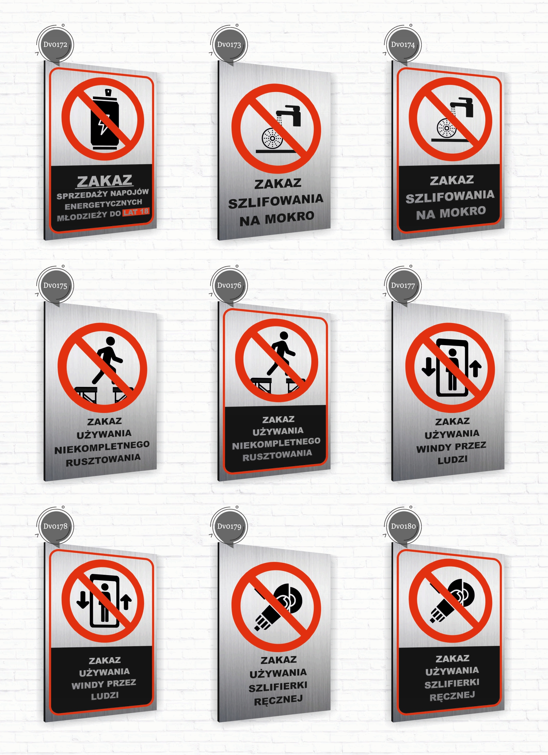 Tabliczka znak informacyjny 20x15 Srebrna NIE NISZCZYĆ ROŚLIN Nierdzewna